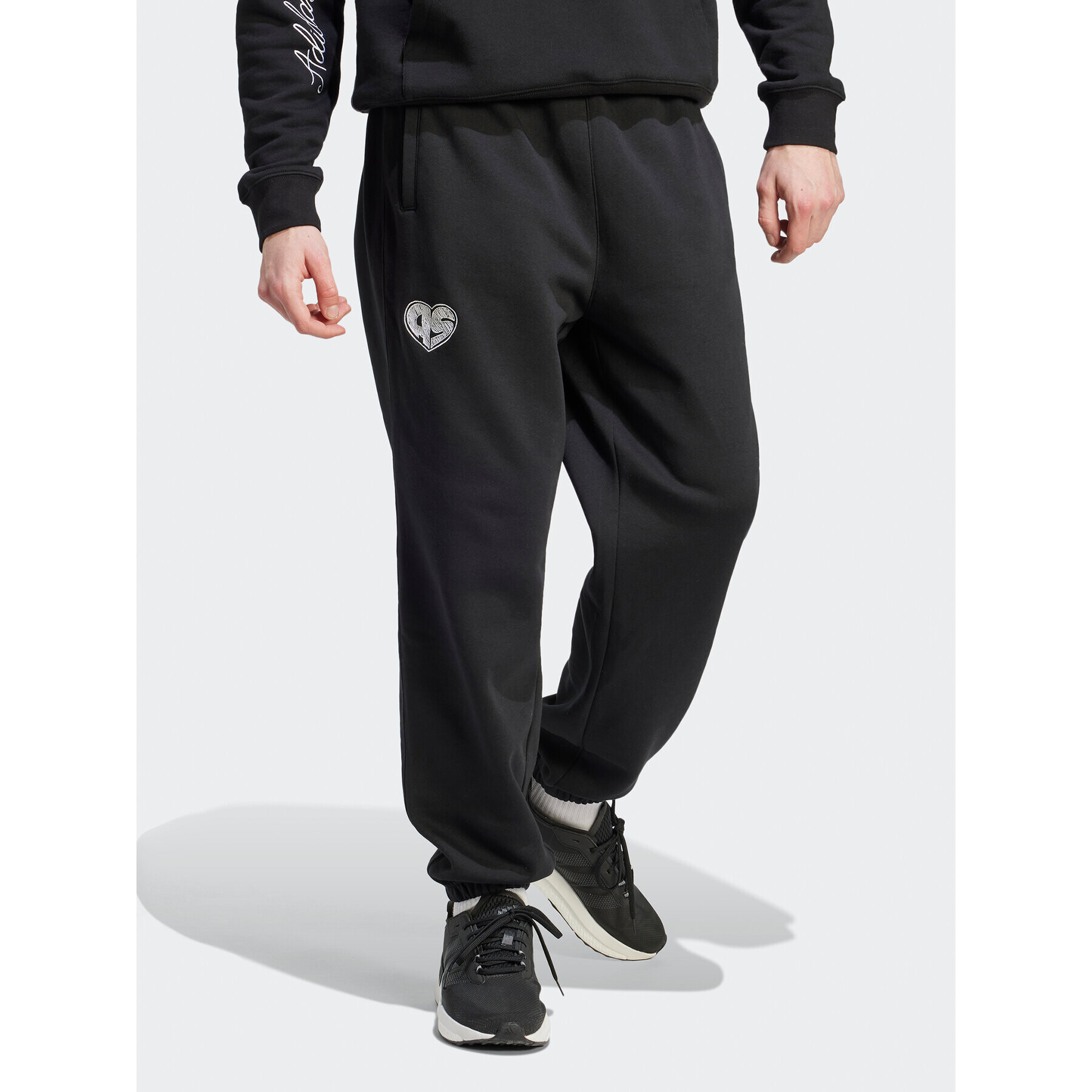 adidas Pantaloni trening HY1288 Negru Loose Fit - Pled.ro