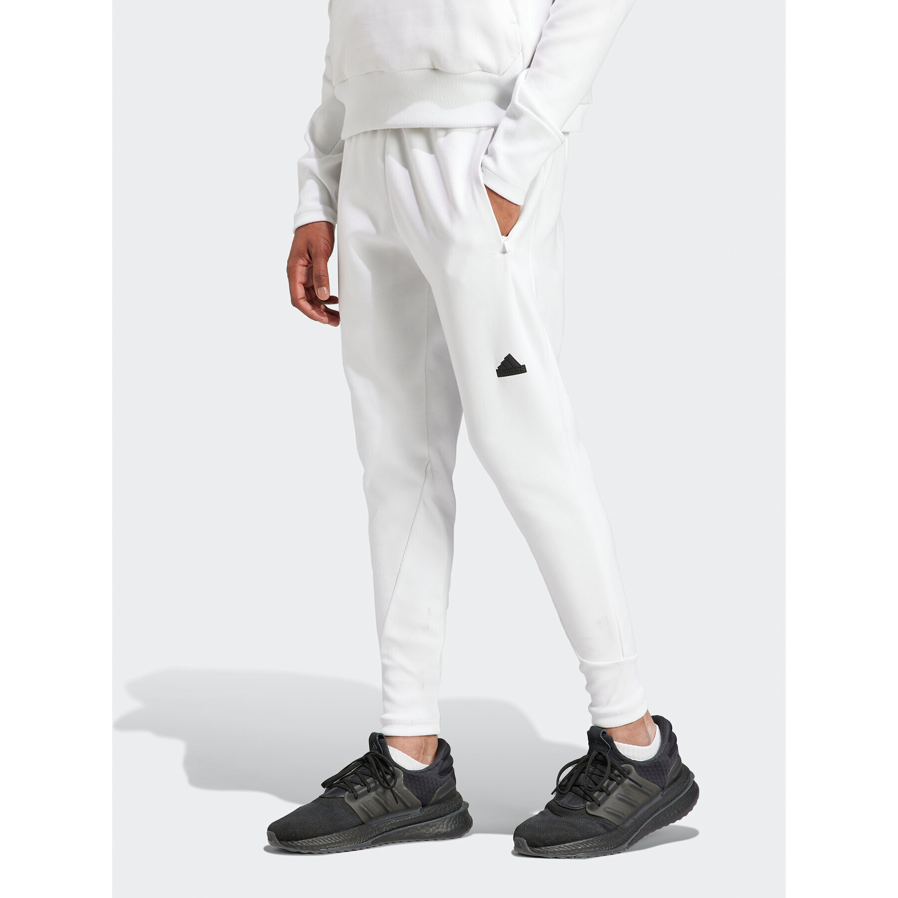 adidas Pantaloni trening IN5105 Alb Regular Fit - Pled.ro