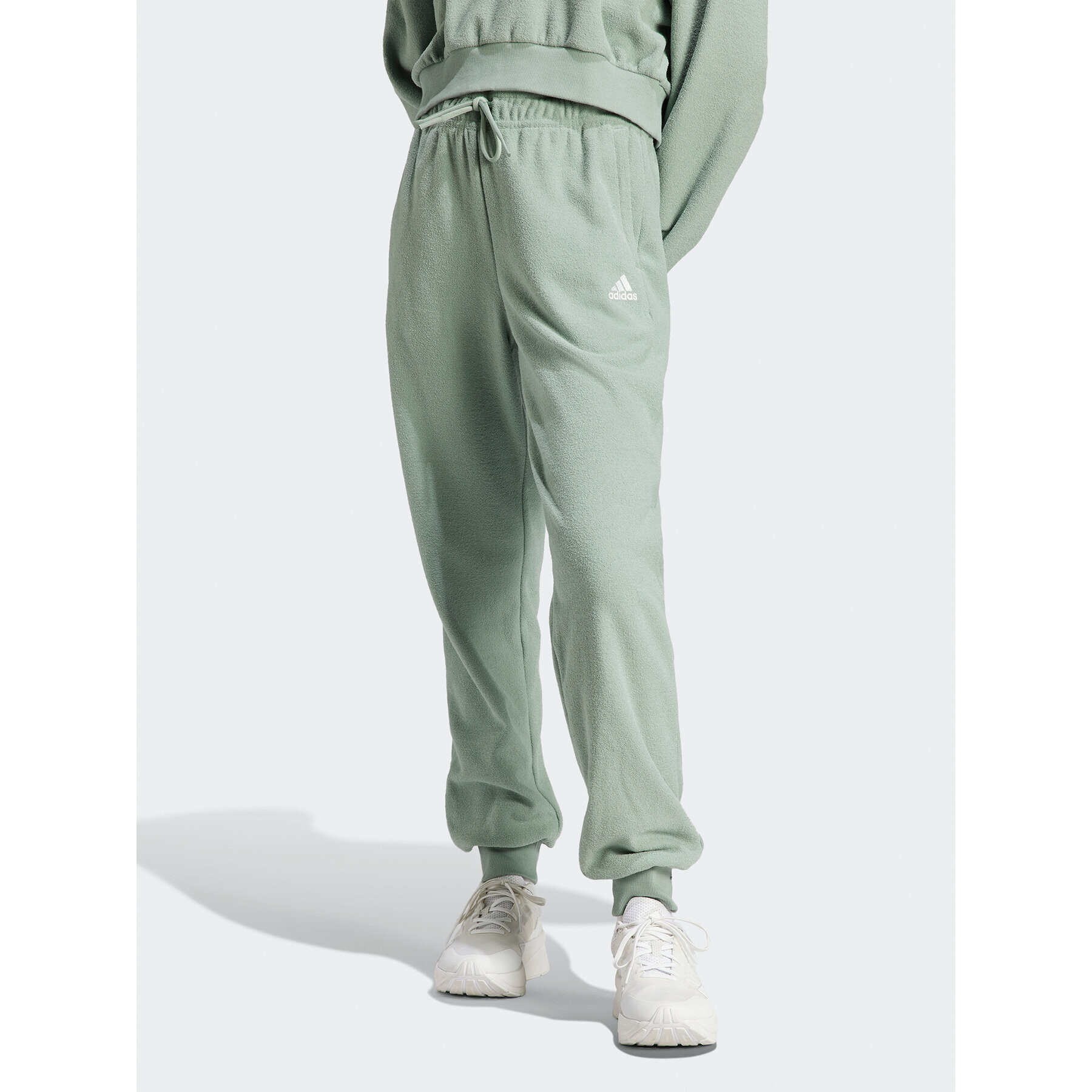 adidas Pantaloni trening IR8372 Verde Regular Fit - Pled.ro