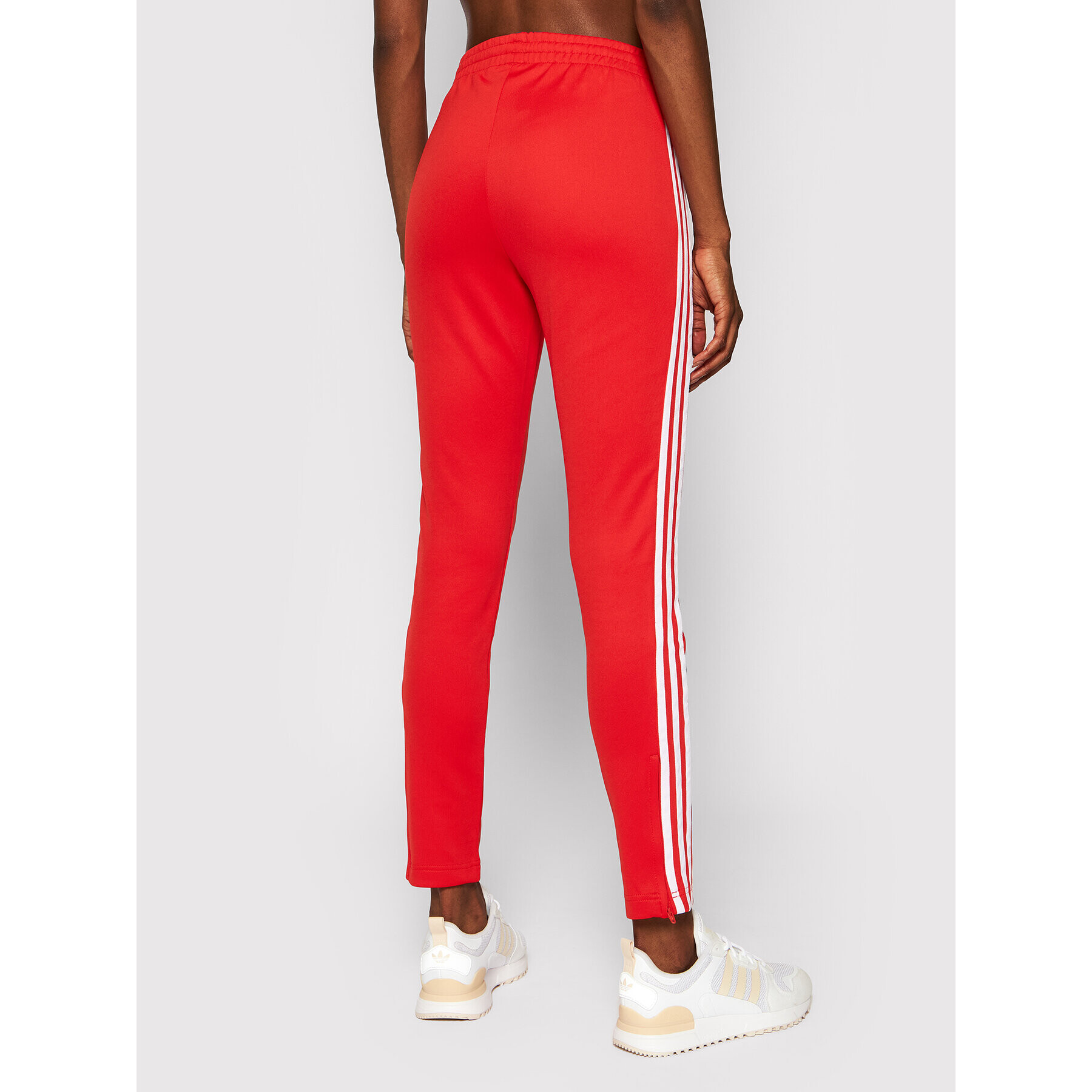 adidas Pantaloni trening Primeblue Sst Track H34579 Roșu Slim Fit - Pled.ro