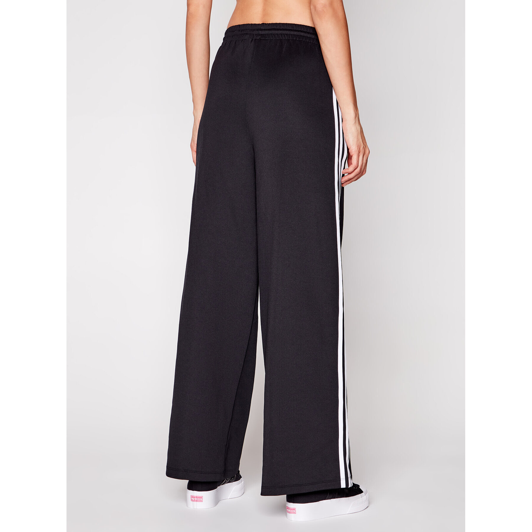 adidas Pantaloni trening Primeblue Wide Leg GD2273 Negru Relaxed Fit - Pled.ro