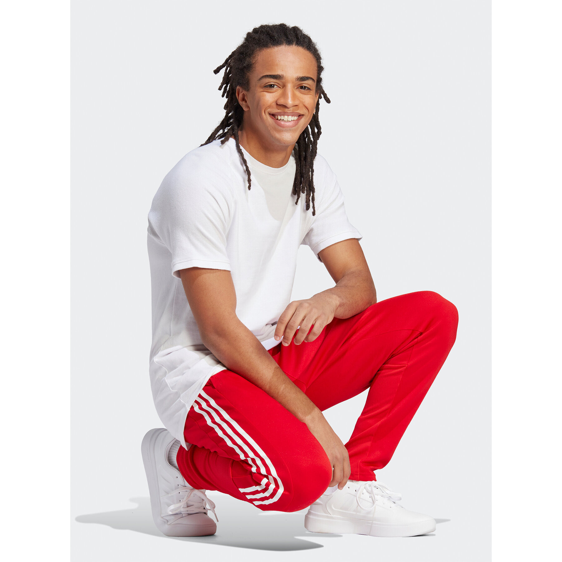 adidas Pantaloni trening Tiro Suit-Up Lifestyle Tracksuit Bottoms IB8385 Roșu Regular Fit - Pled.ro