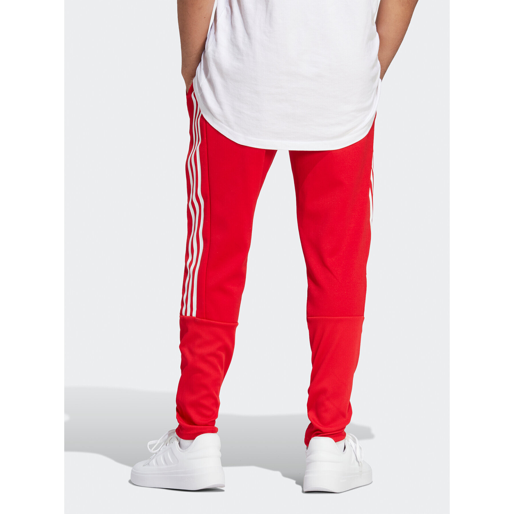 adidas Pantaloni trening Tiro Suit-Up Lifestyle Tracksuit Bottoms IB8385 Roșu Regular Fit - Pled.ro