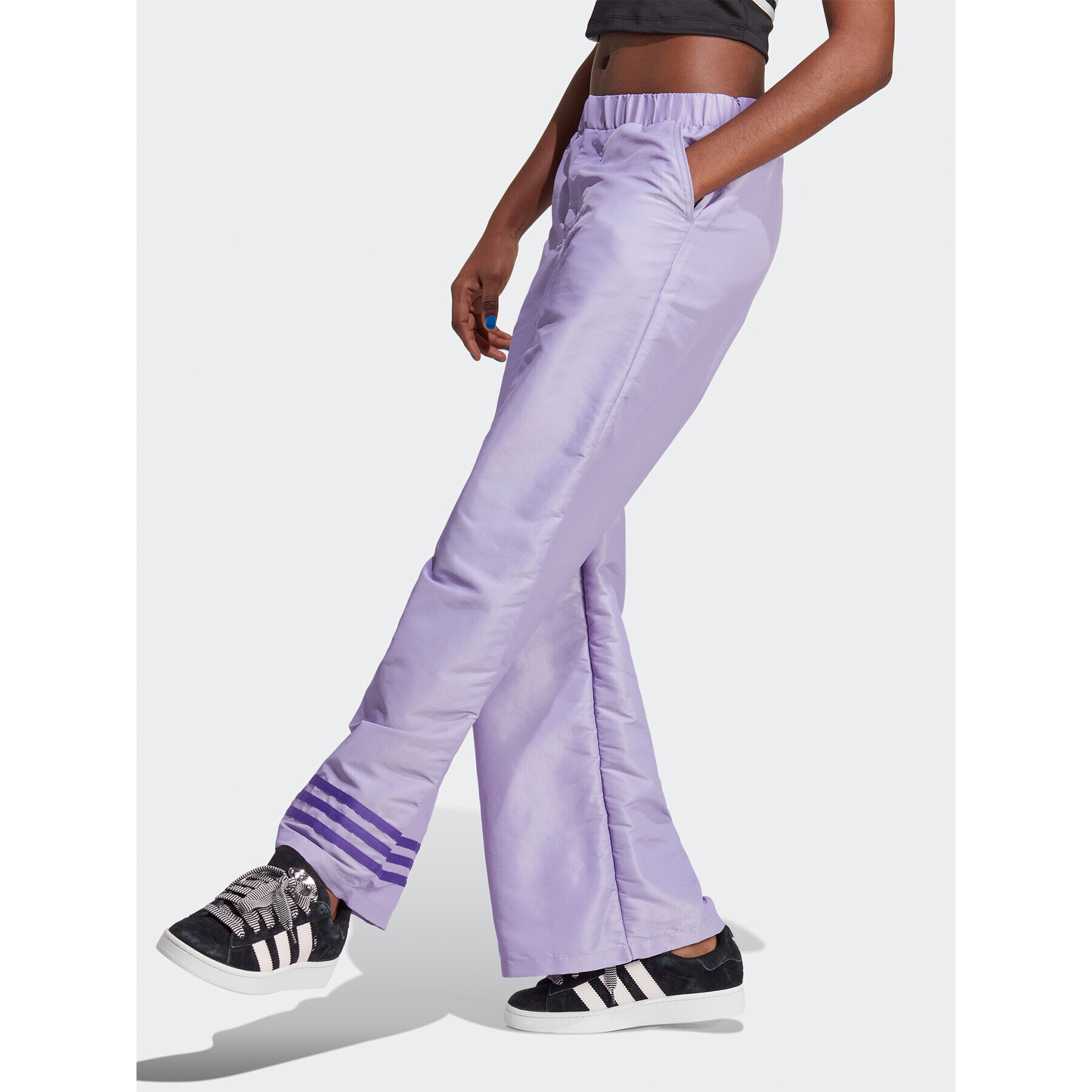 adidas Pantaloni trening Wide Leg Tracksuit Bottoms IC5443 Violet - Pled.ro