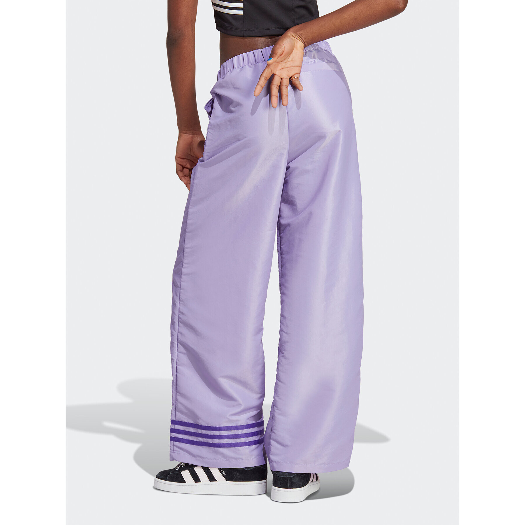 adidas Pantaloni trening Wide Leg Tracksuit Bottoms IC5443 Violet - Pled.ro