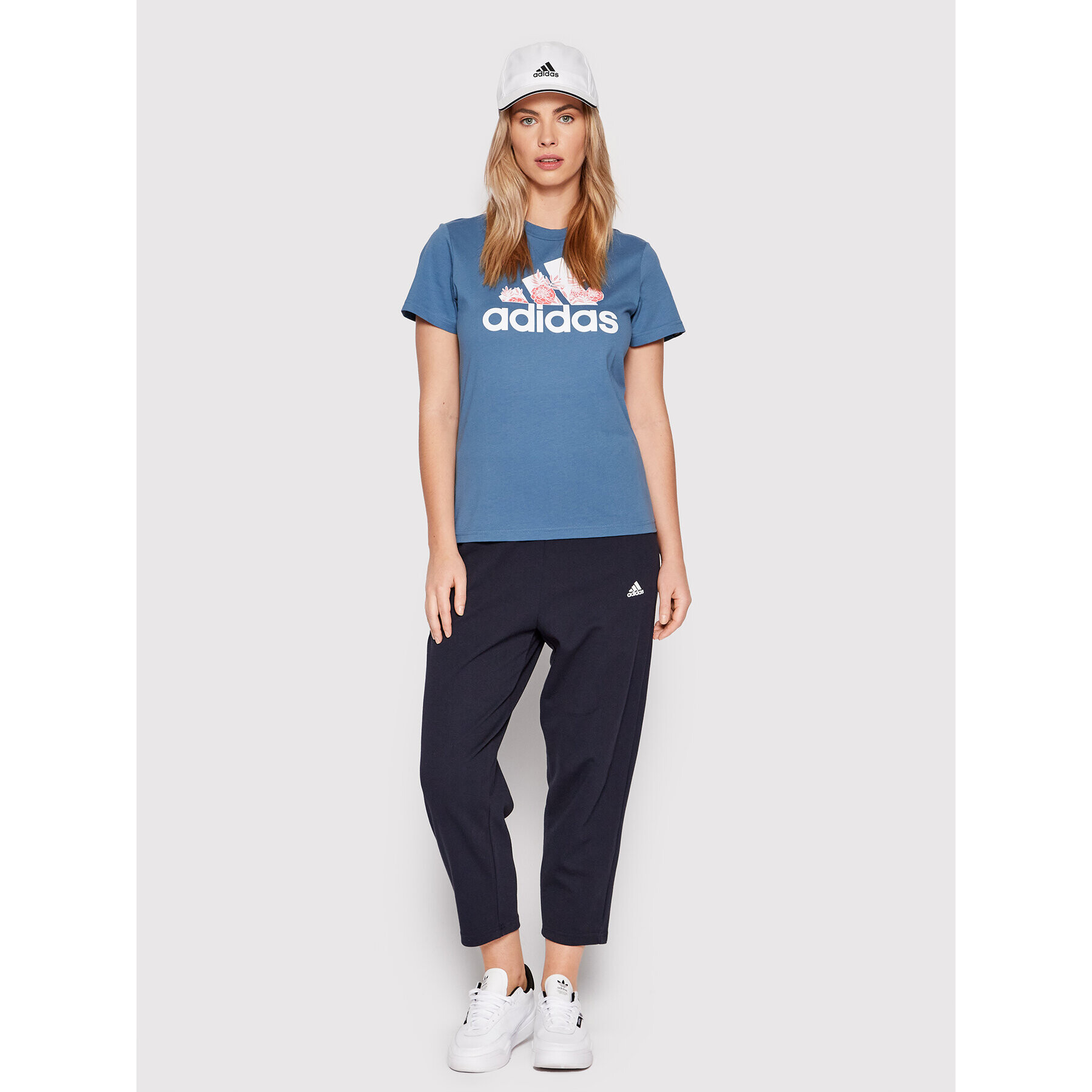 adidas Pantaloni trening Yoga HD6816 Bleumarin Regular Fit - Pled.ro