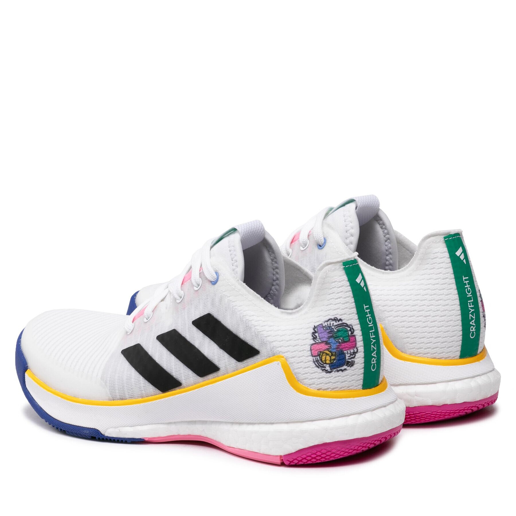 adidas Pantofi Crazyflight Shoes HP3340 Alb - Pled.ro