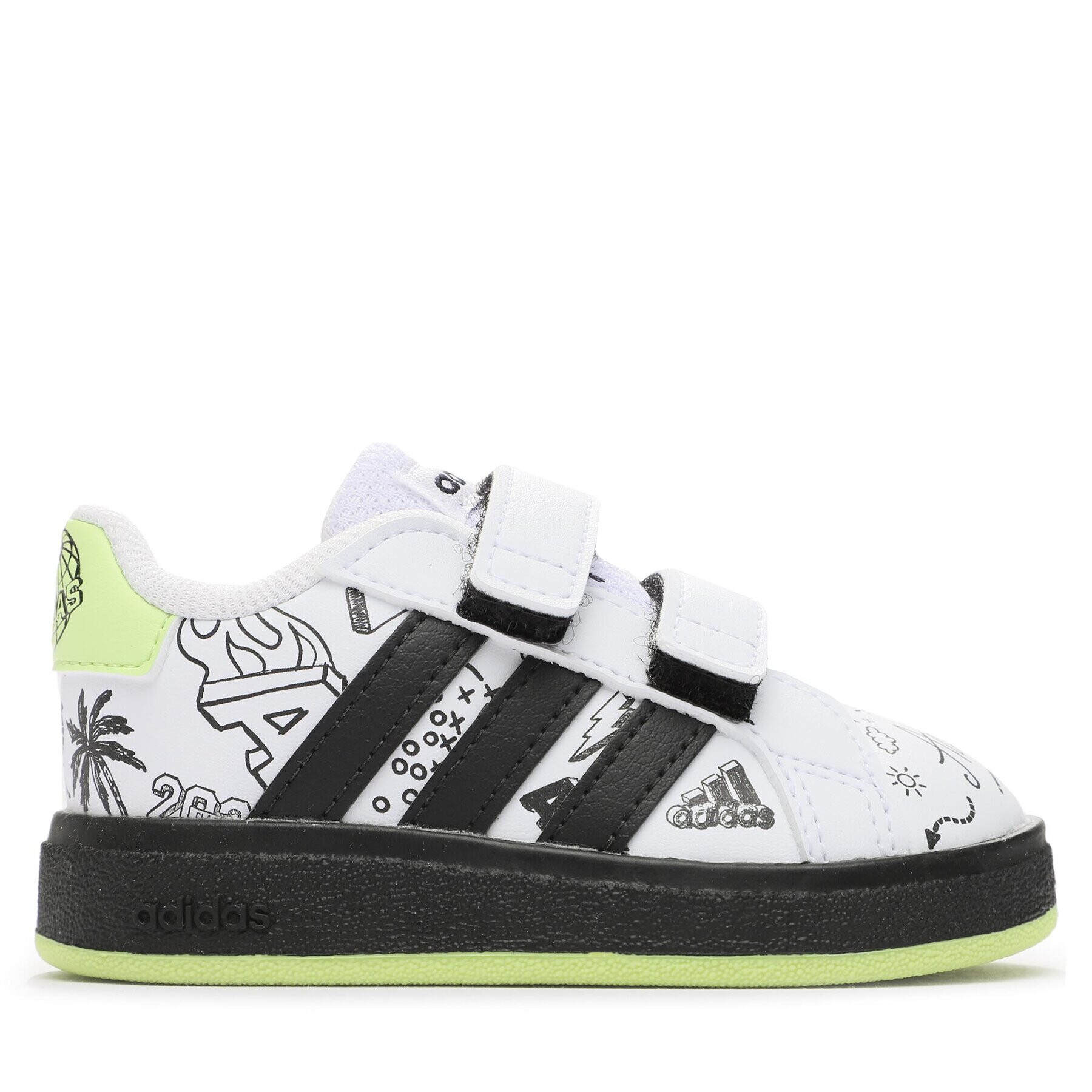 adidas Pantofi Grand Court 2.0 Shoes Kids IG4848 Alb - Pled.ro