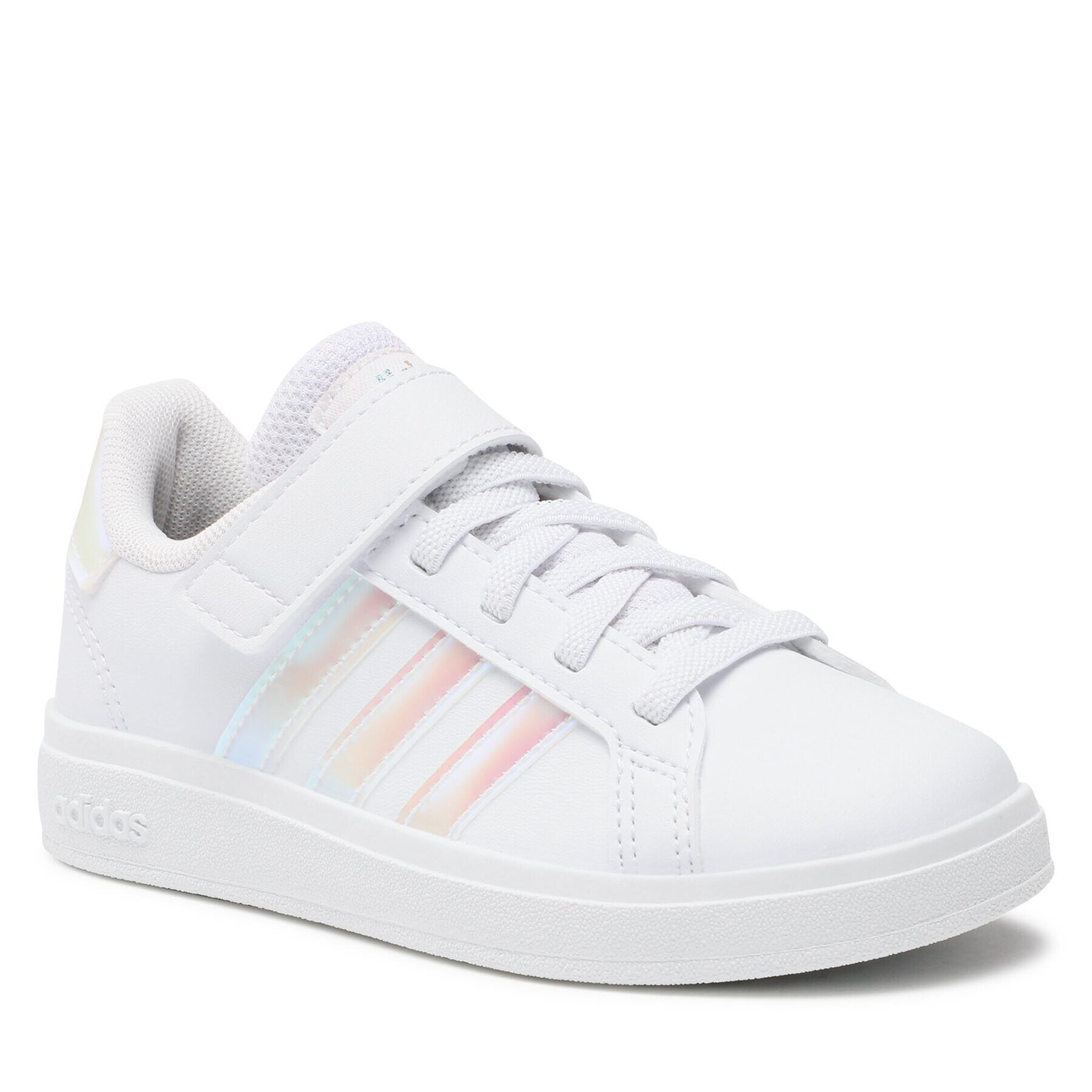 adidas Pantofi Grand Court Lifestyle Court Elastic Lace and Top Strap Shoes GY2327 Alb - Pled.ro