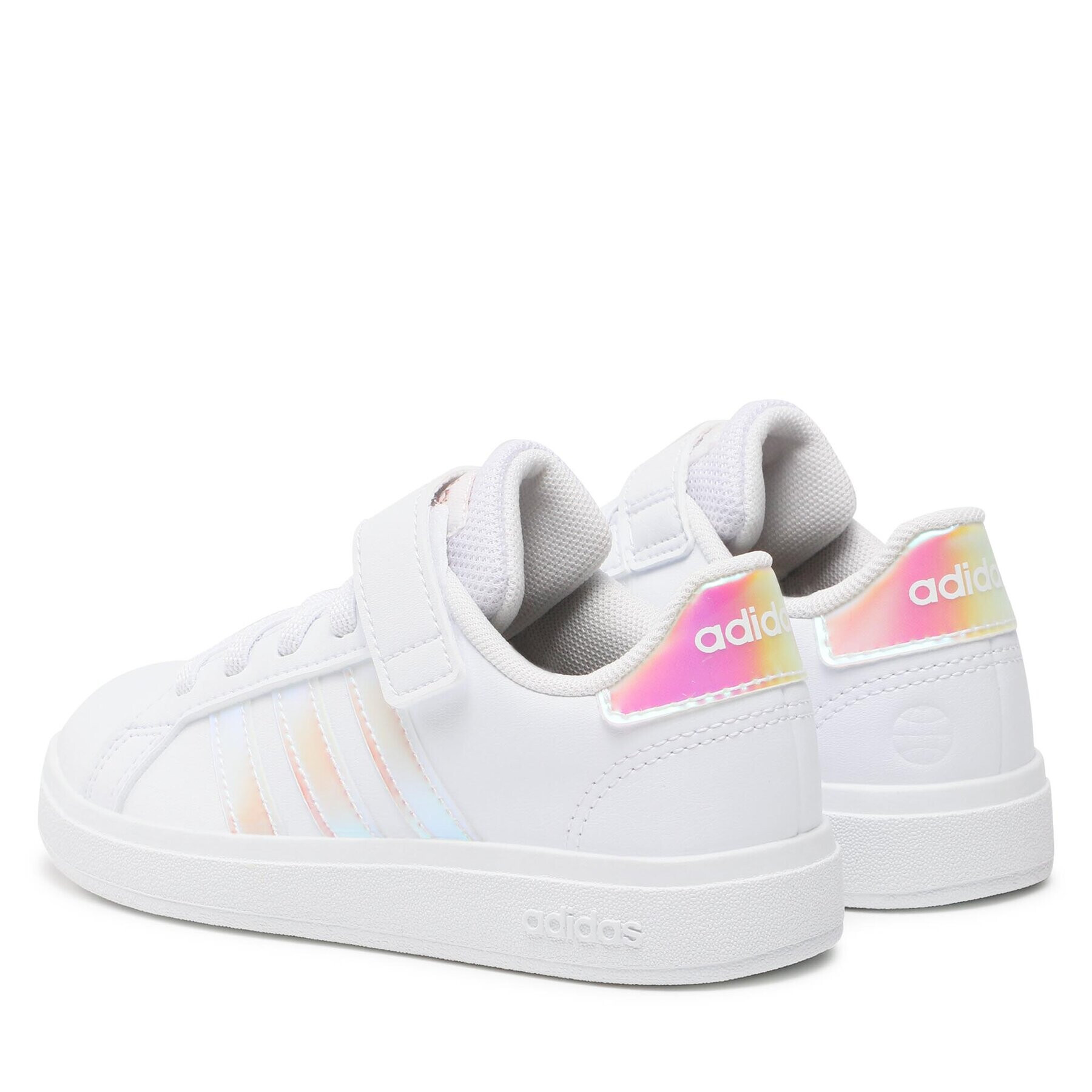 adidas Pantofi Grand Court Lifestyle Court Elastic Lace and Top Strap Shoes GY2327 Alb - Pled.ro