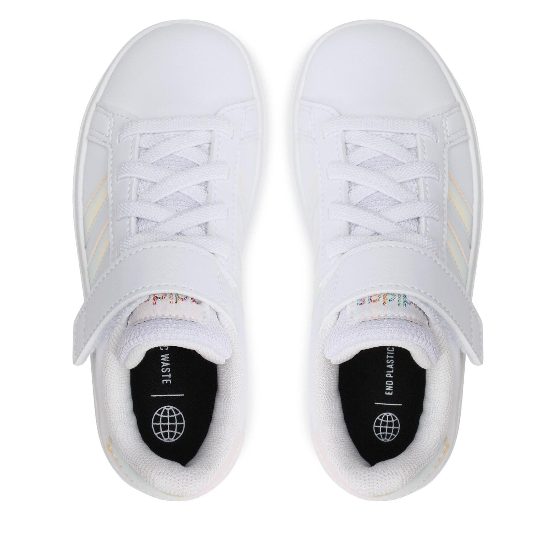 adidas Pantofi Grand Court Lifestyle Court Elastic Lace and Top Strap Shoes GY2327 Alb - Pled.ro