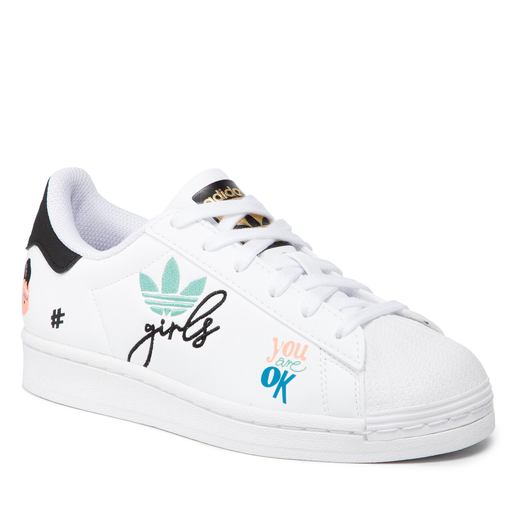 adidas Pantofi Superstar Pure J H03995 Alb - Pled.ro