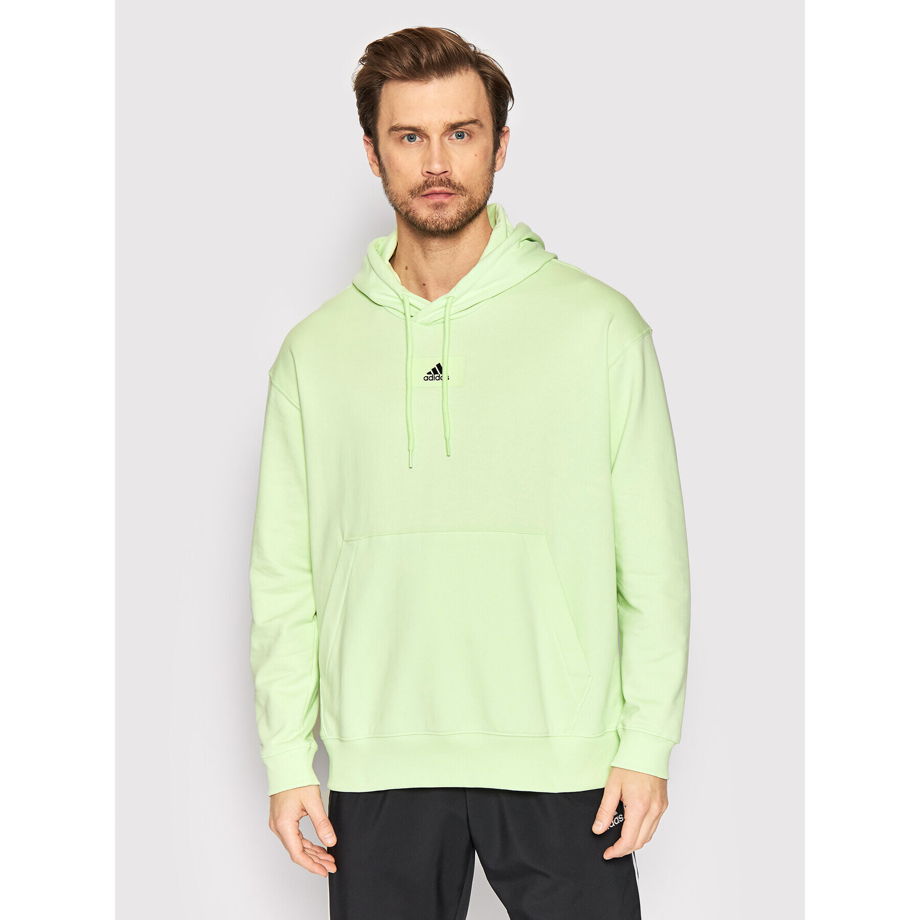 adidas Performance adidas Bluză Essentials Feelvivid HE4359 Verde Loose Fit - Pled.ro