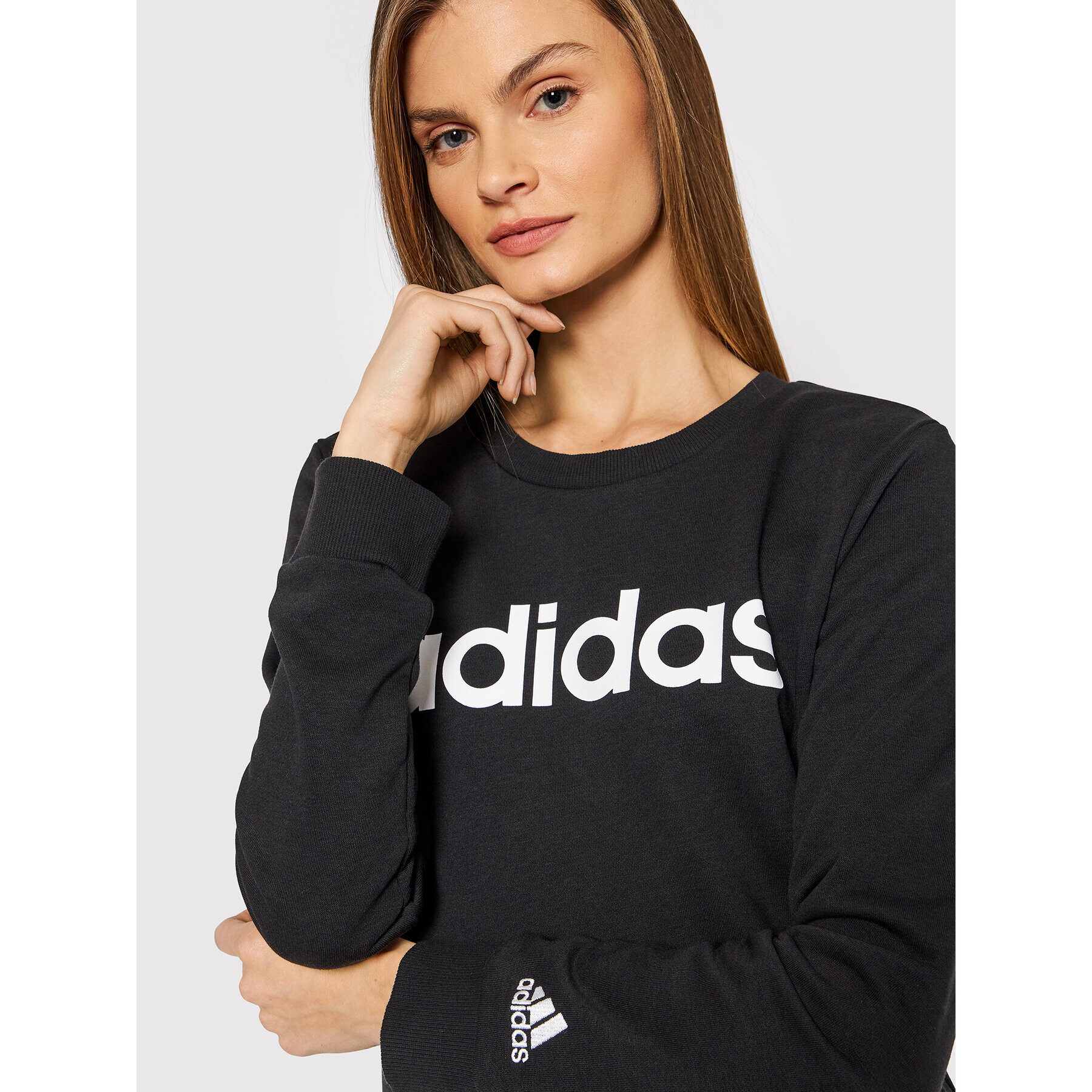 adidas Performance adidas Bluză Essentials Logo GL0718 Negru Regular Fit - Pled.ro