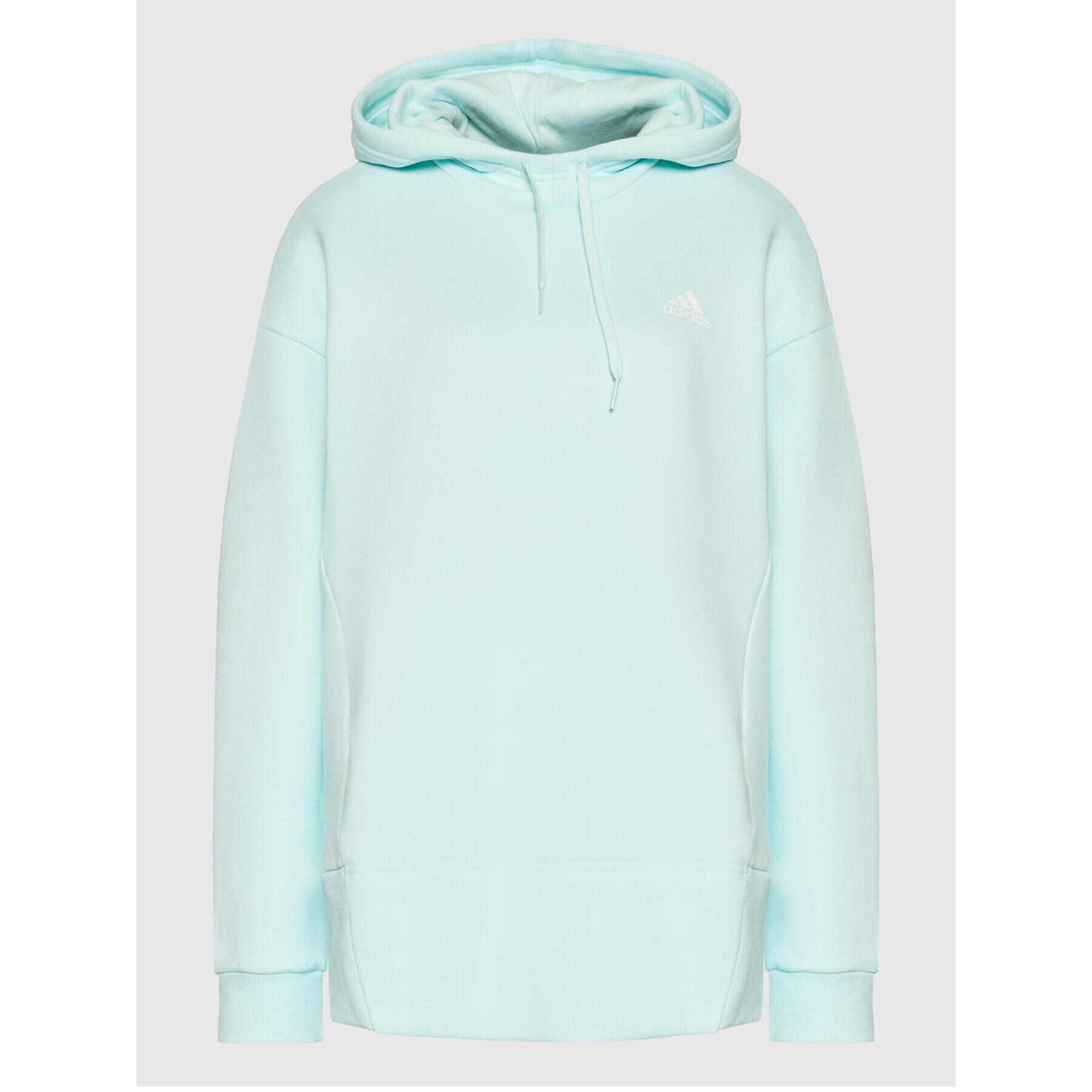 adidas Performance adidas Bluză Essentials Studio Fleece HD6771 Verde Loose Fit - Pled.ro