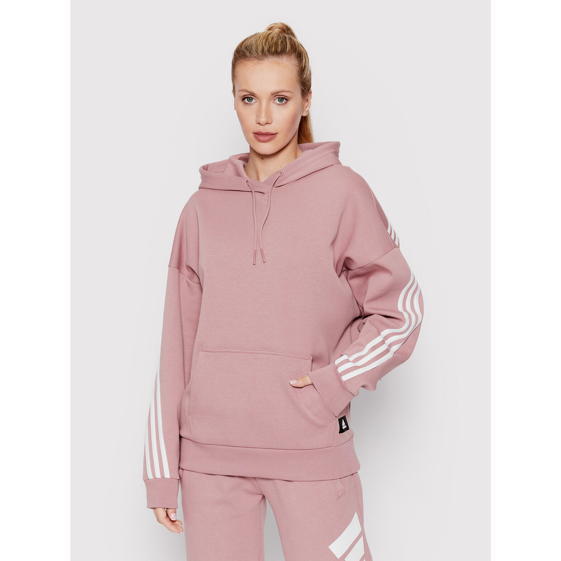 adidas Performance adidas Bluză Future Icons HD9002 Roz Loose Fit - Pled.ro