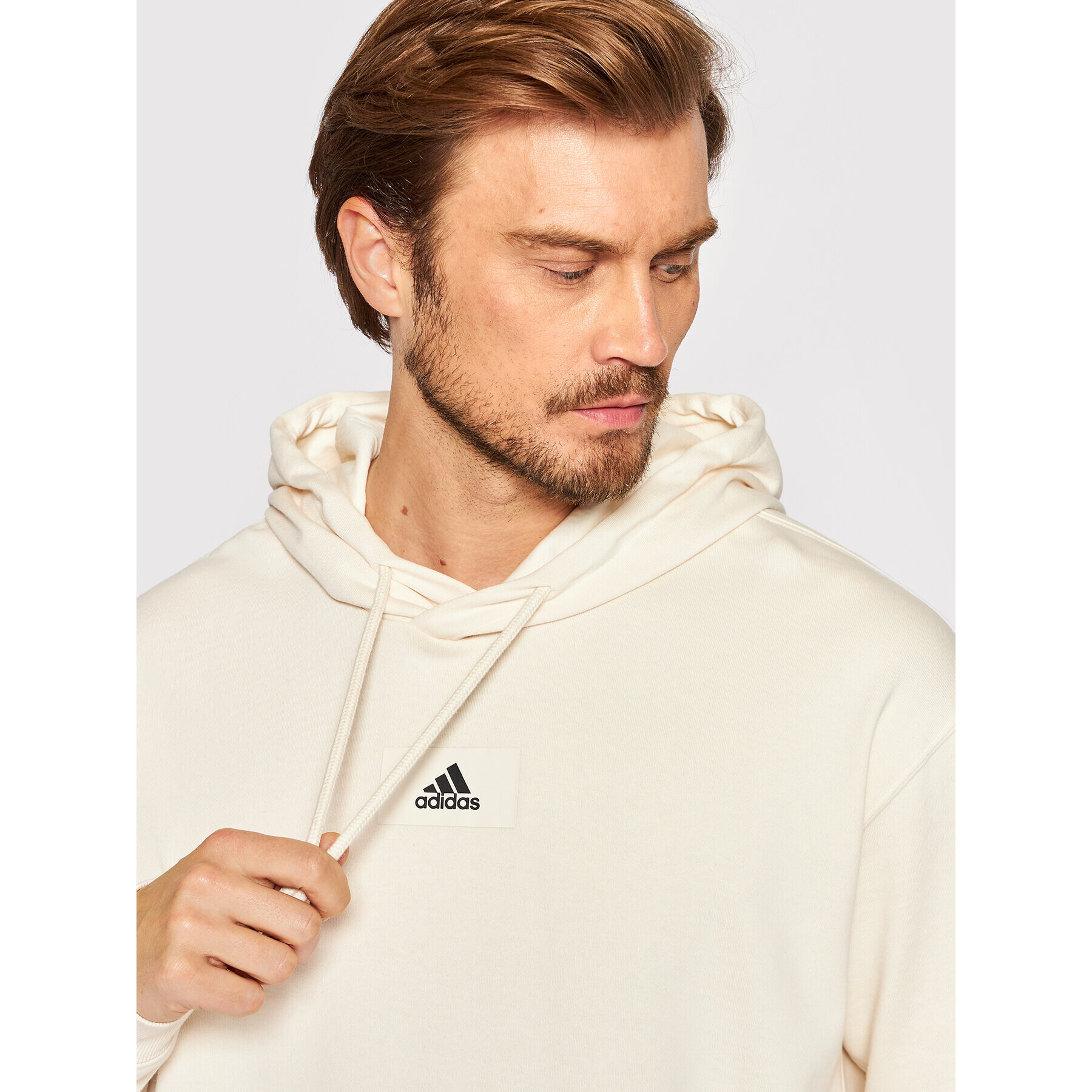 adidas Bluză Essentials Feelvivid HE4353 Bej Loose Fit - Pled.ro