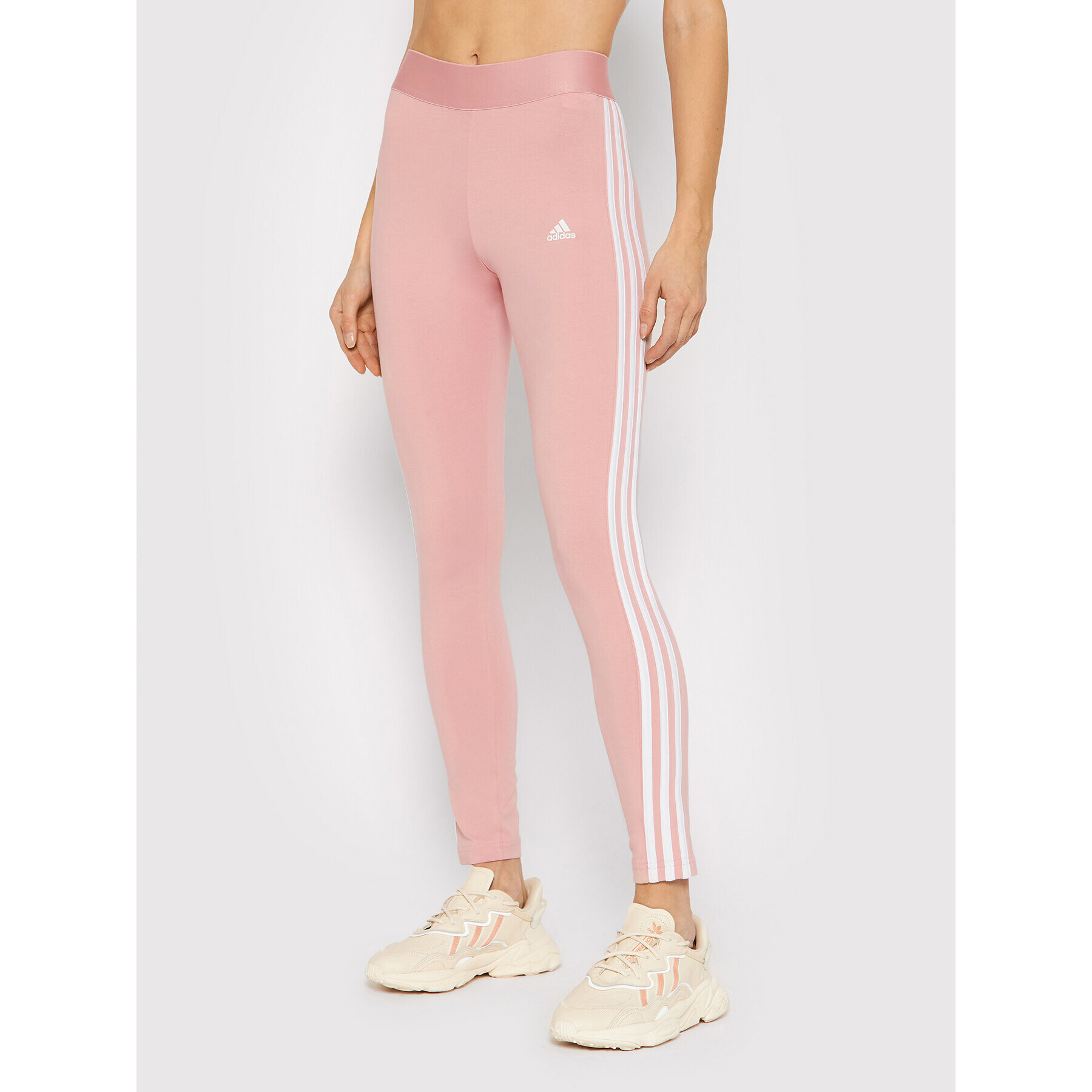 adidas Performance adidas Colanți Loungewear Essentials 3-Stripes HD1828 Roz Tight Fit - Pled.ro