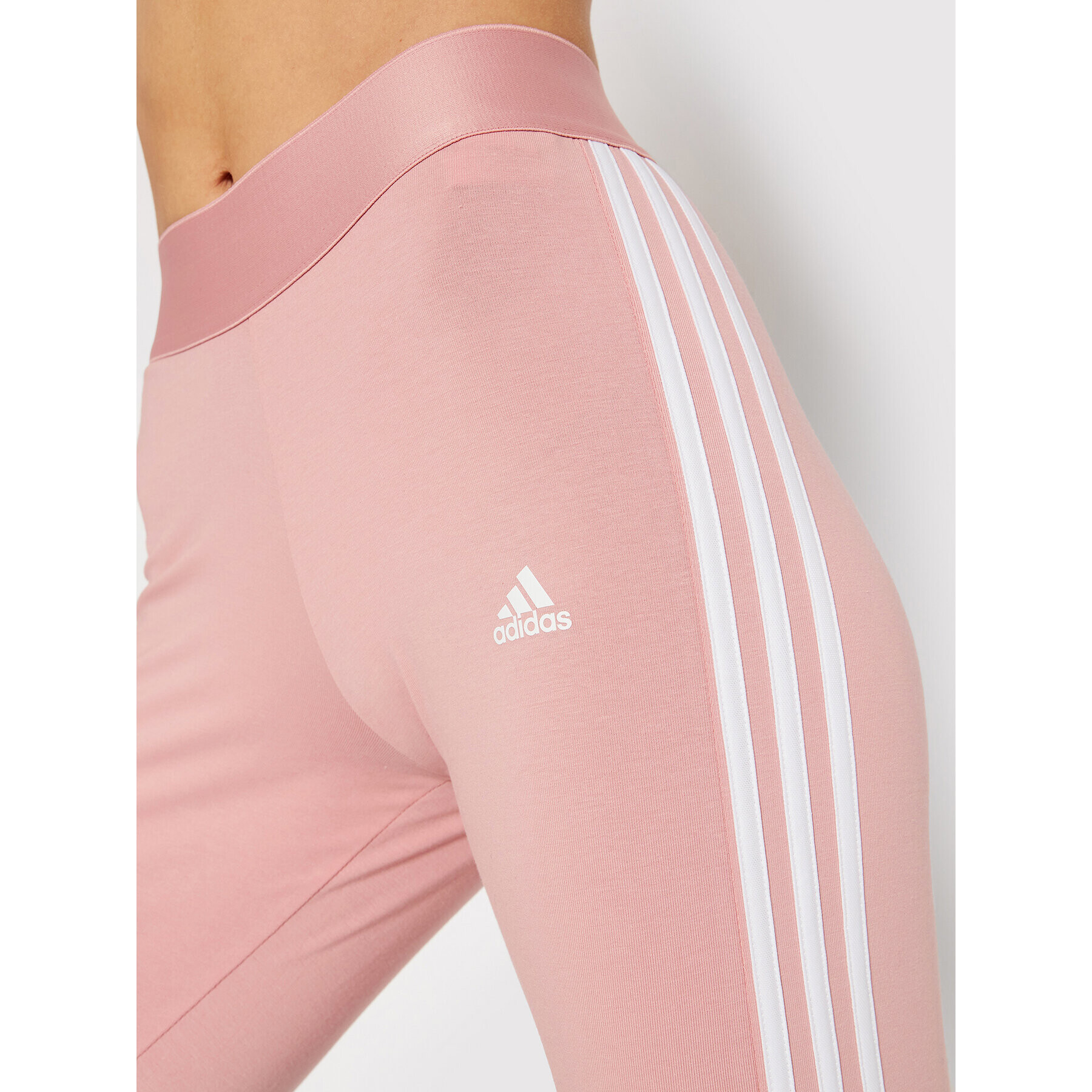 adidas Performance adidas Colanți Loungewear Essentials 3-Stripes HD1828 Roz Tight Fit - Pled.ro