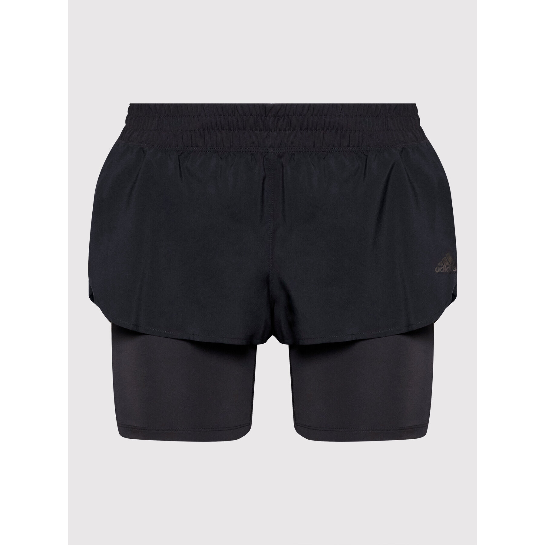 adidas Pantaloni scurți sport Run Icons Two-In-One H57754 Negru Regular Fit - Pled.ro