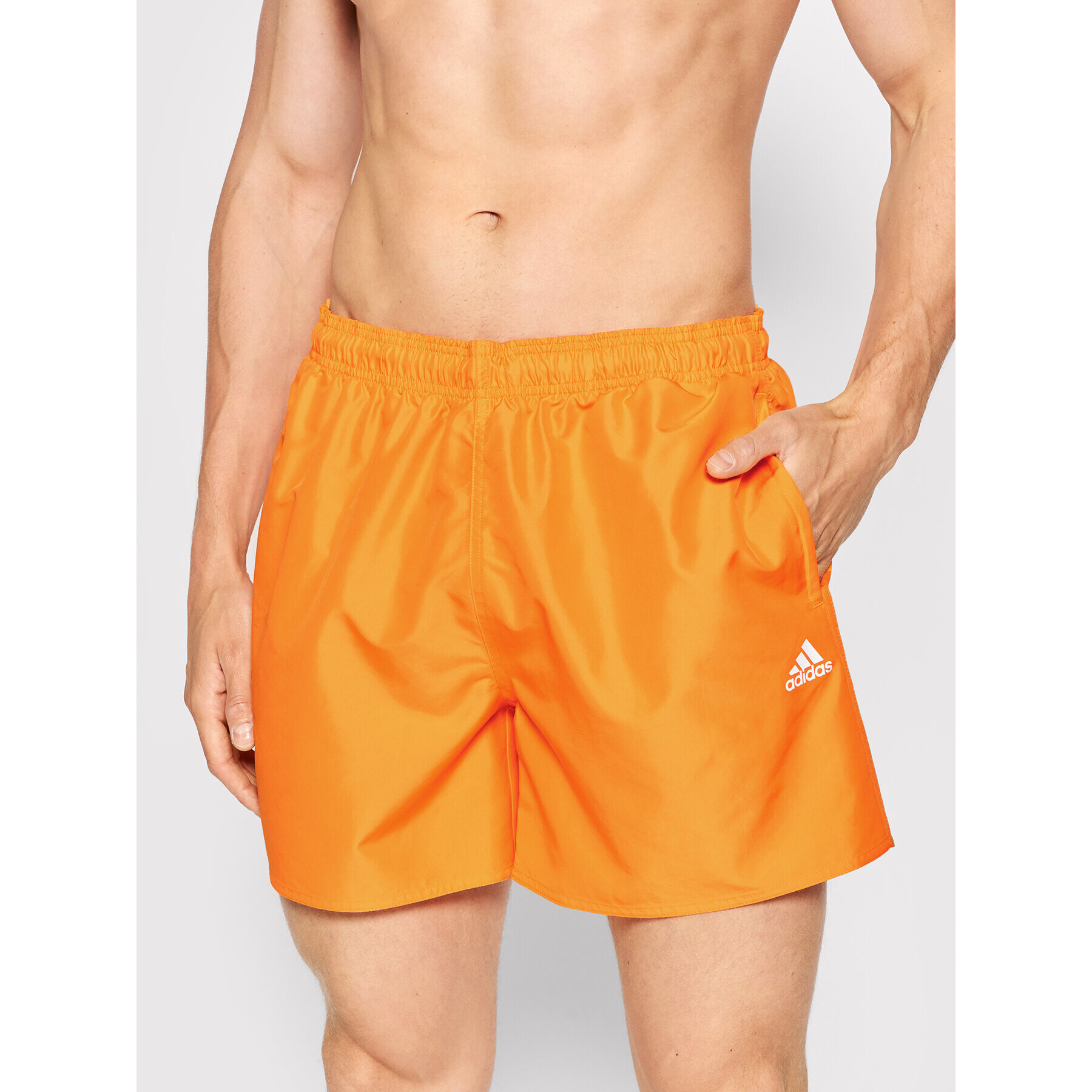 adidas Pantaloni scurți pentru înot Solid Swim HA0375 Portocaliu Regular Fit - Pled.ro