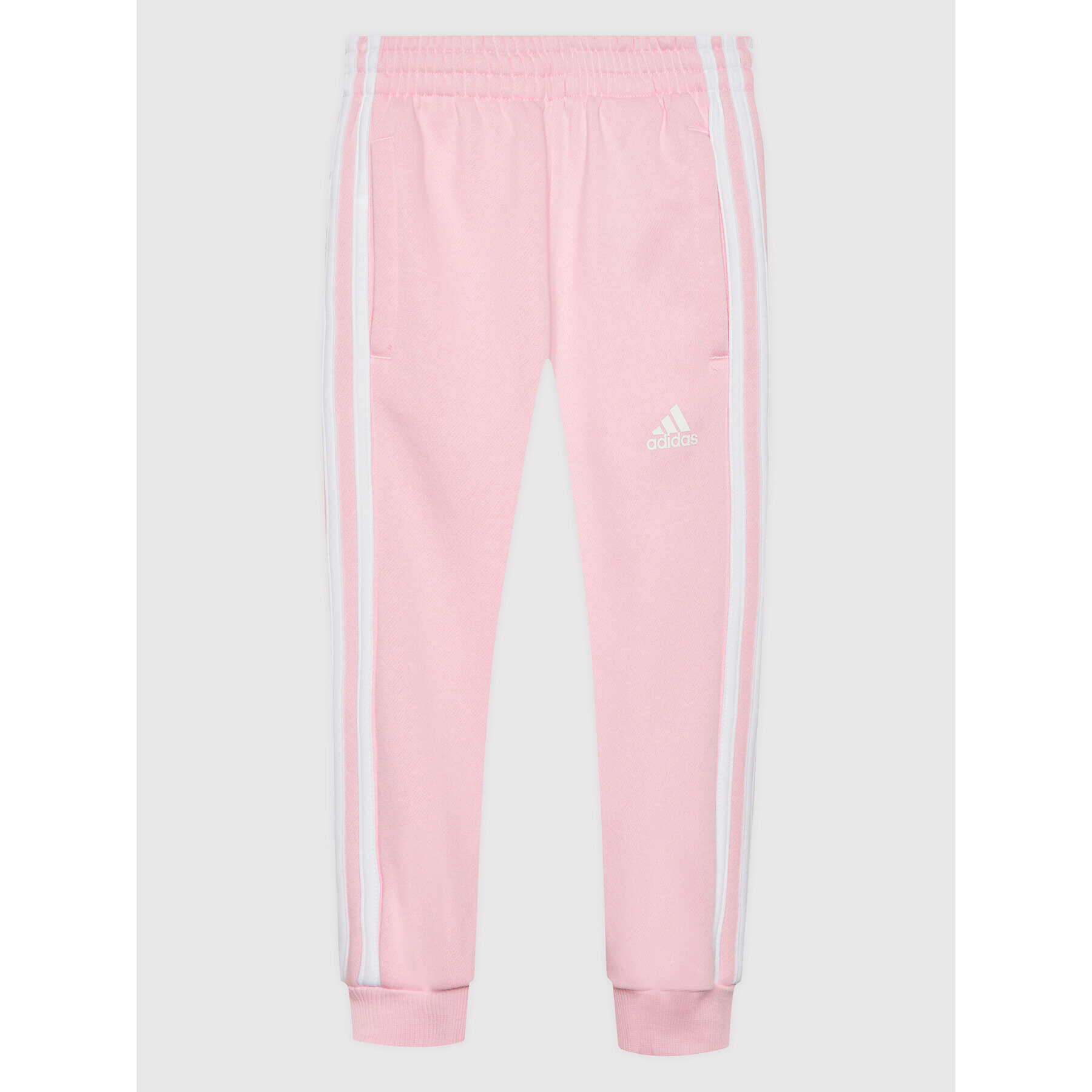 adidas Pantaloni trening Essential 3-Stripes HF1904 Roz Regular Fit - Pled.ro