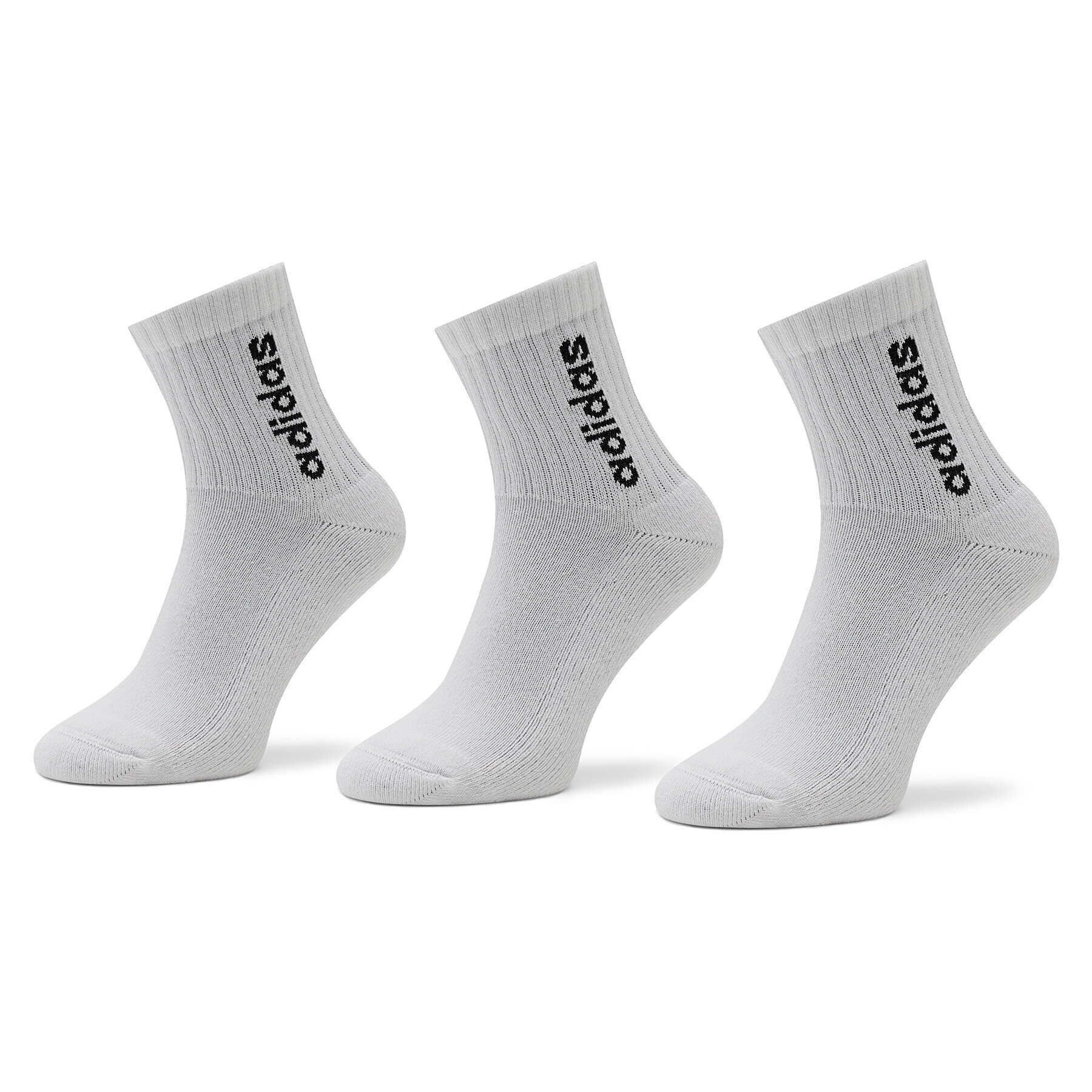 adidas Performance adidas Set de 3 perechi de șosete medii unisex HT3439 Alb - Pled.ro