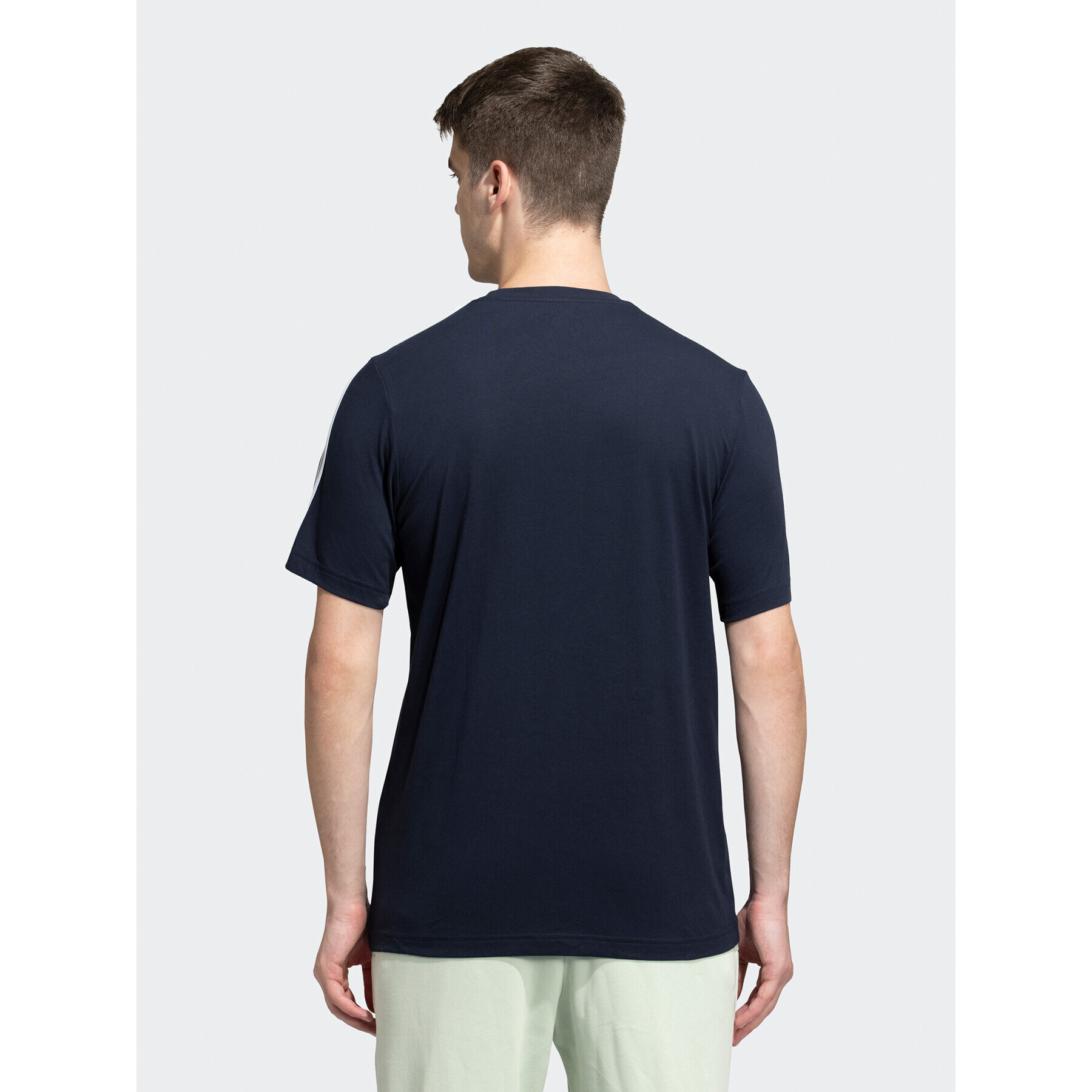 adidas Tricou Essentials 3-Stripes GL3734 Bleumarin Regular Fit - Pled.ro