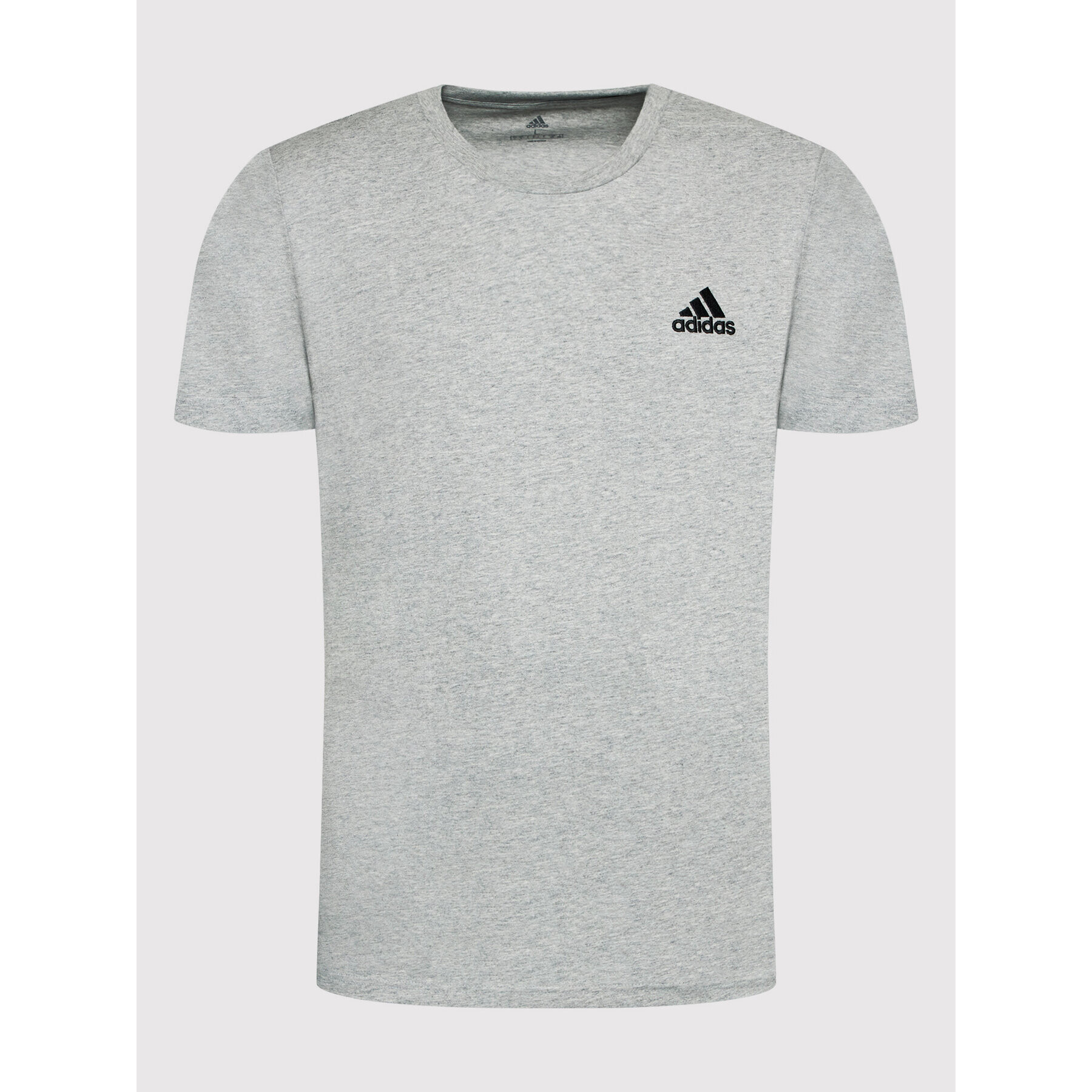 adidas Tricou Essentials Embroidered Small Logo GK9641 Gri Regular Fit - Pled.ro