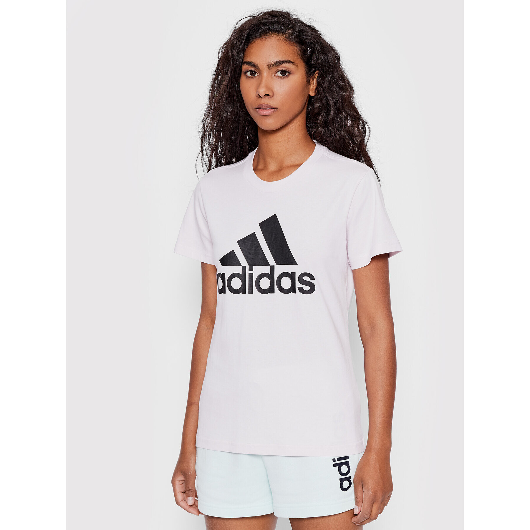 adidas Performance adidas Tricou Essentials Logo HC9274 Roz Regular Fit - Pled.ro