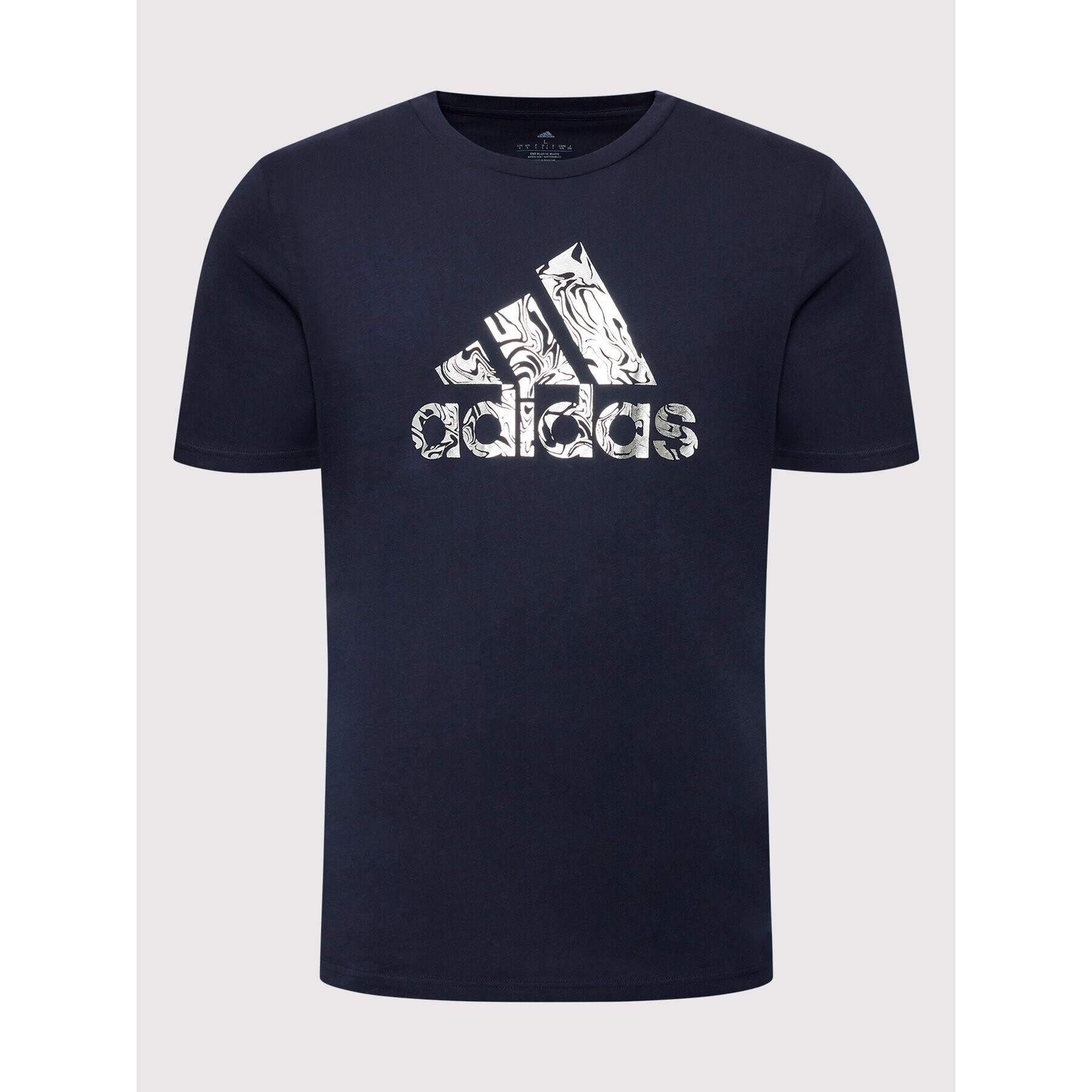 adidas Tricou Foil HK9159 Bleumarin Regular Fit - Pled.ro