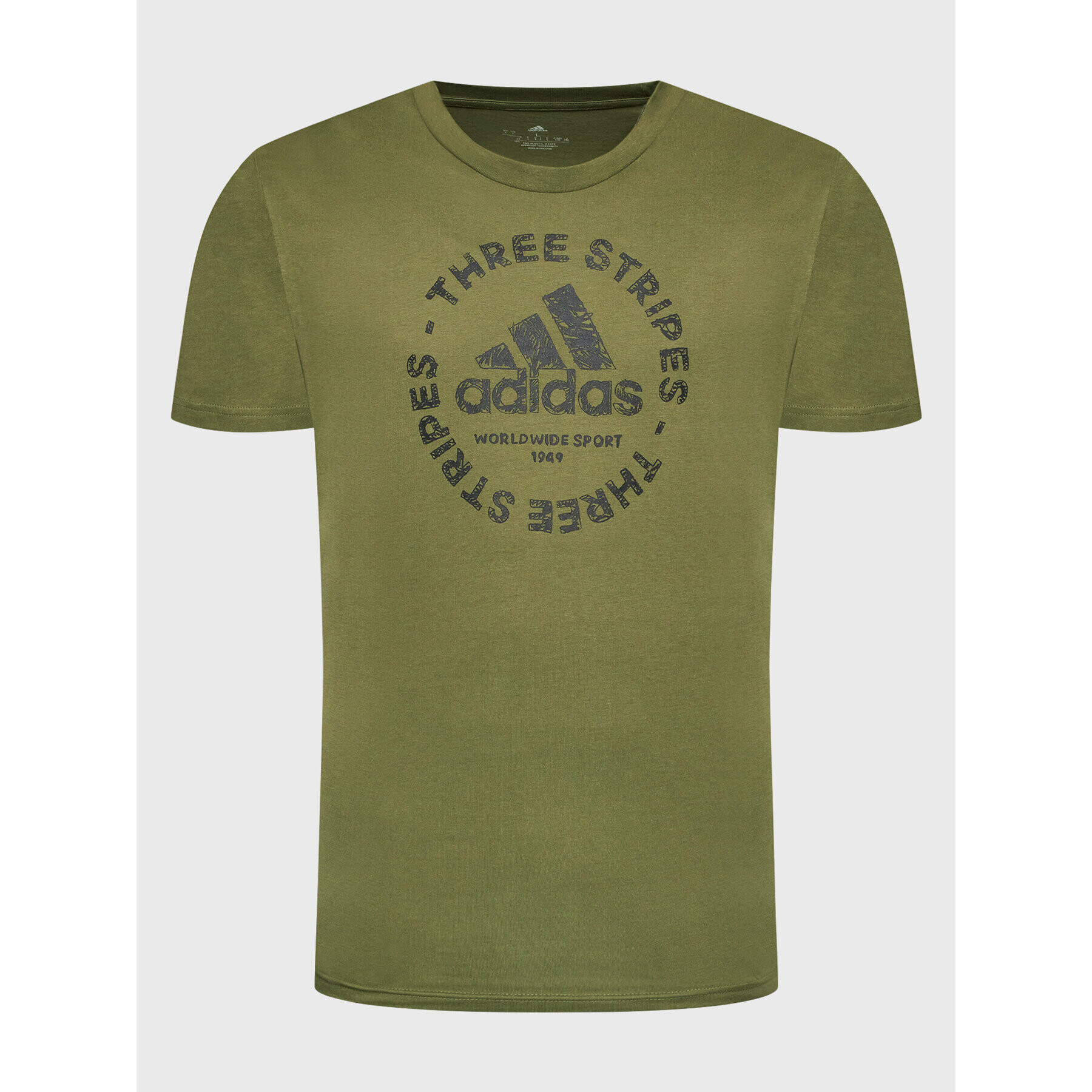 adidas Tricou HK6766 Verde Regular Fit - Pled.ro