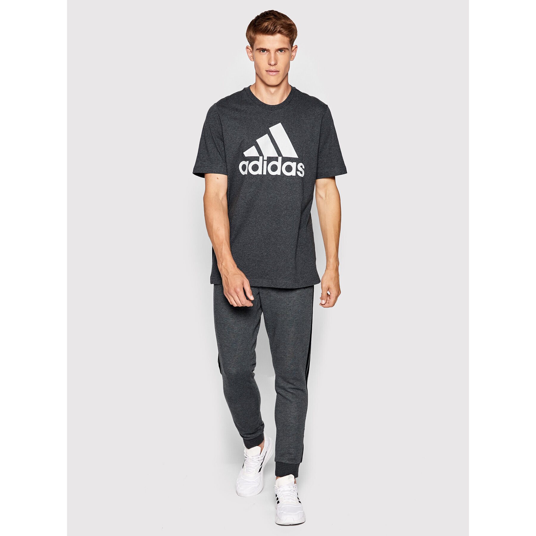 adidas Tricou Sportswear HL2248 Gri Regular Fit - Pled.ro