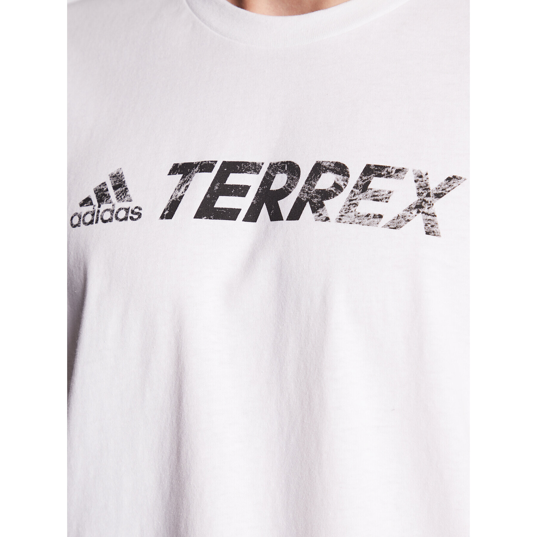 adidas Tricou Terrex Classic Logo HF3285 Alb Regular Fit - Pled.ro