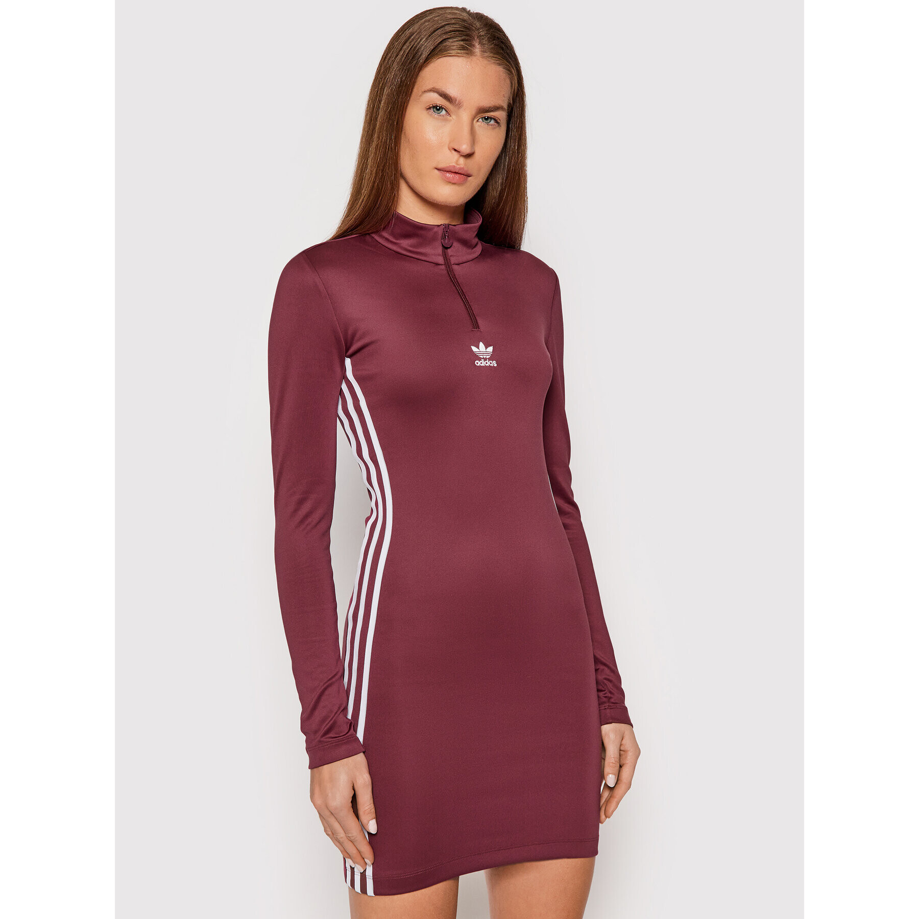 adidas Rochie de zi adicolor Classics H35617 Vișiniu Slim Fit - Pled.ro