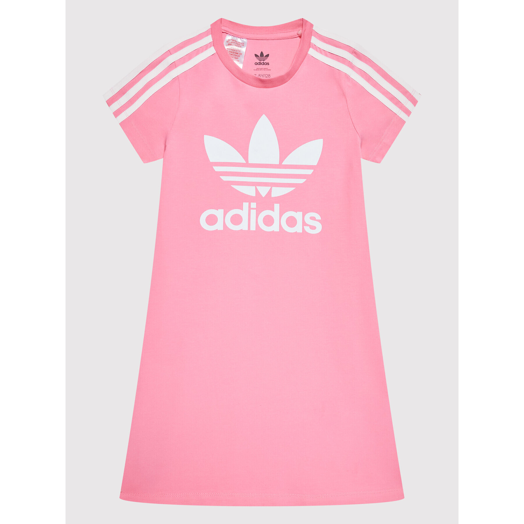 adidas Rochie de zi adicolor HK0290 Roz Slim Fit - Pled.ro