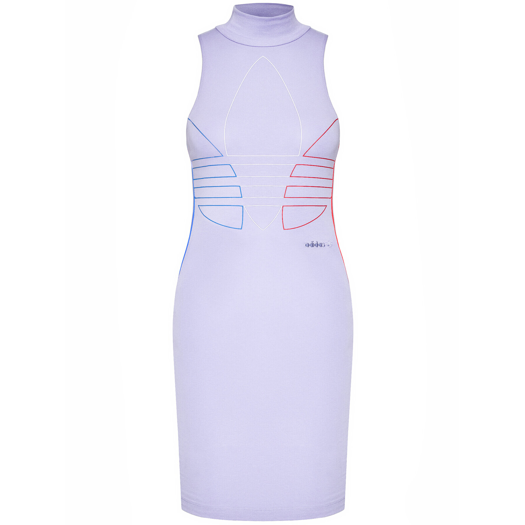 adidas Rochie de zi adicolor Tricolor Tank GN2854 Violet Slim Fit - Pled.ro