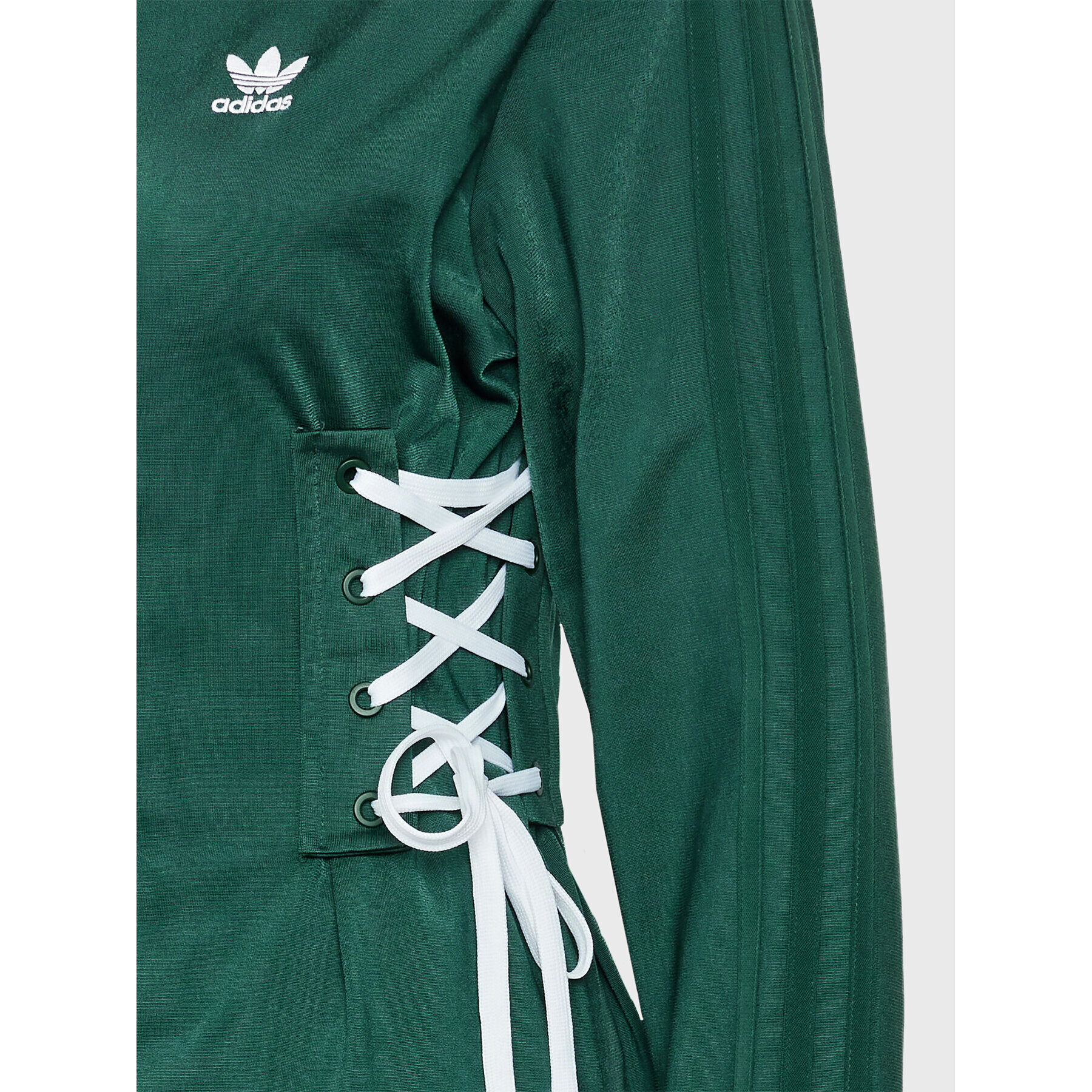 adidas Rochie de zi Always Original Laced HK5076 Verde Relaxed Fit - Pled.ro