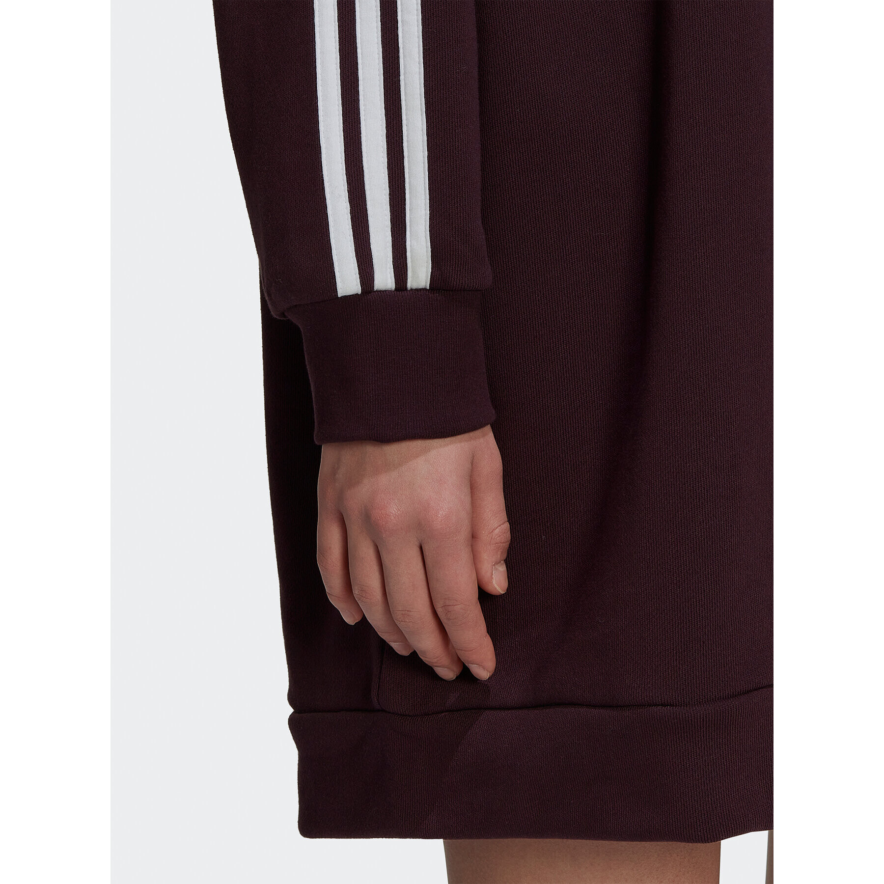 adidas Rochie tricotată adicolor HM4689 Vișiniu Relaxed Fit - Pled.ro