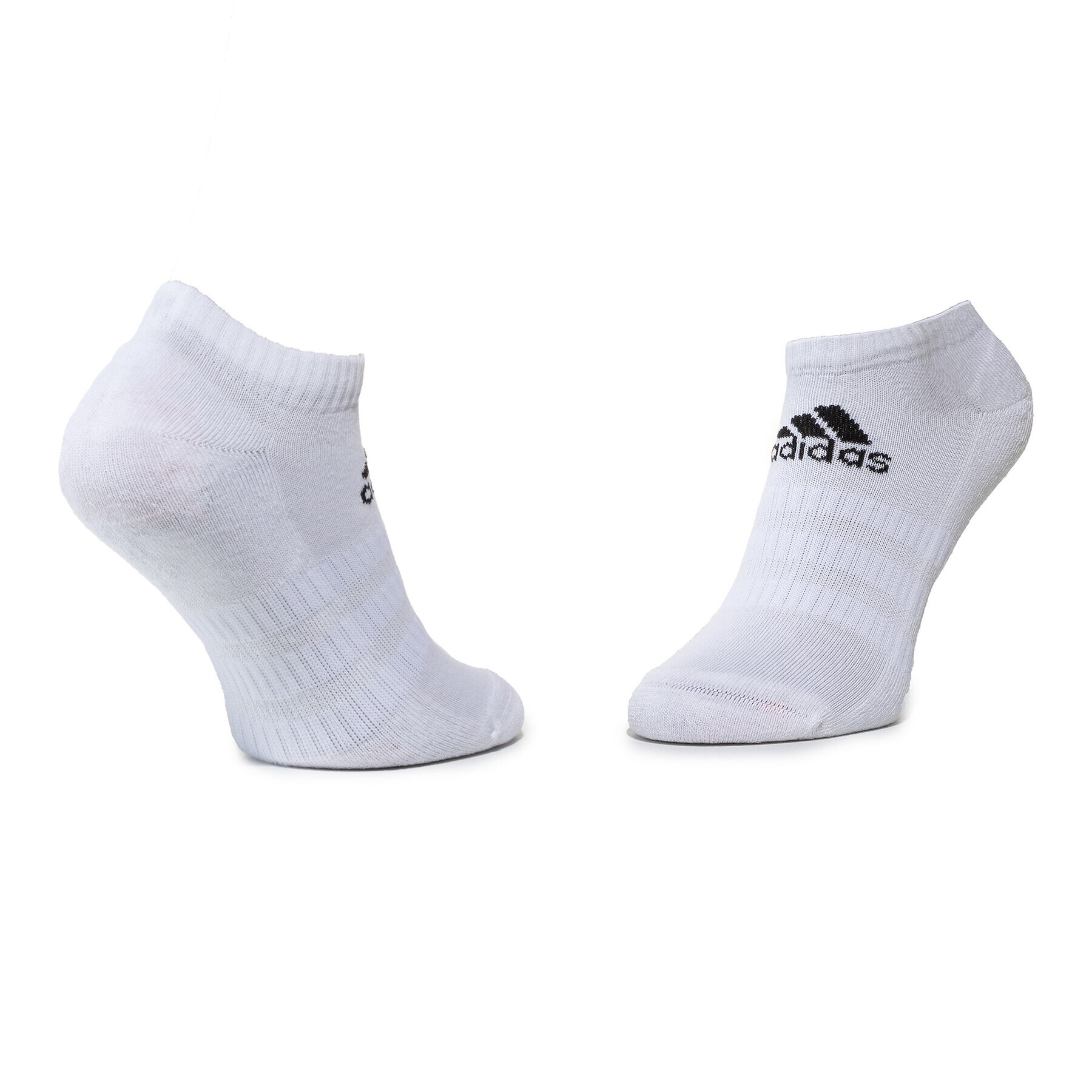 adidas Set de 3 perechi de șosete medii de damă Cush Low 3PP DZ9386 Alb - Pled.ro