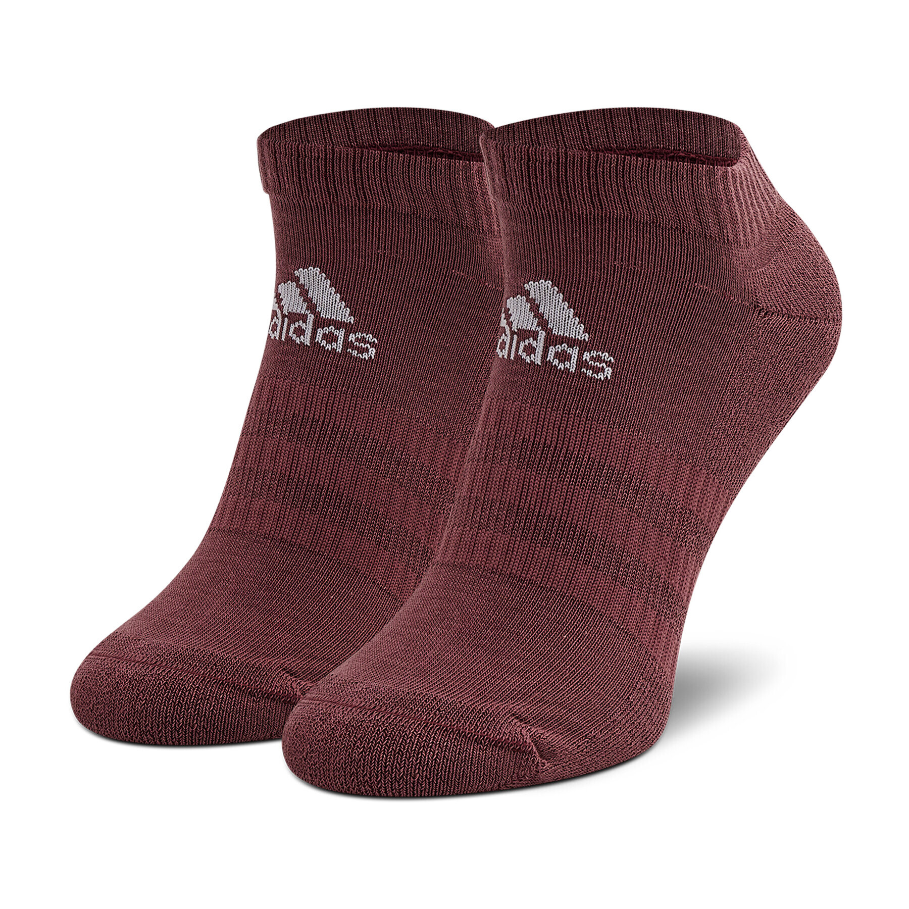 adidas Set de 3 perechi de șosete medii de damă Cush Low 3Pp HE4984 Vișiniu - Pled.ro