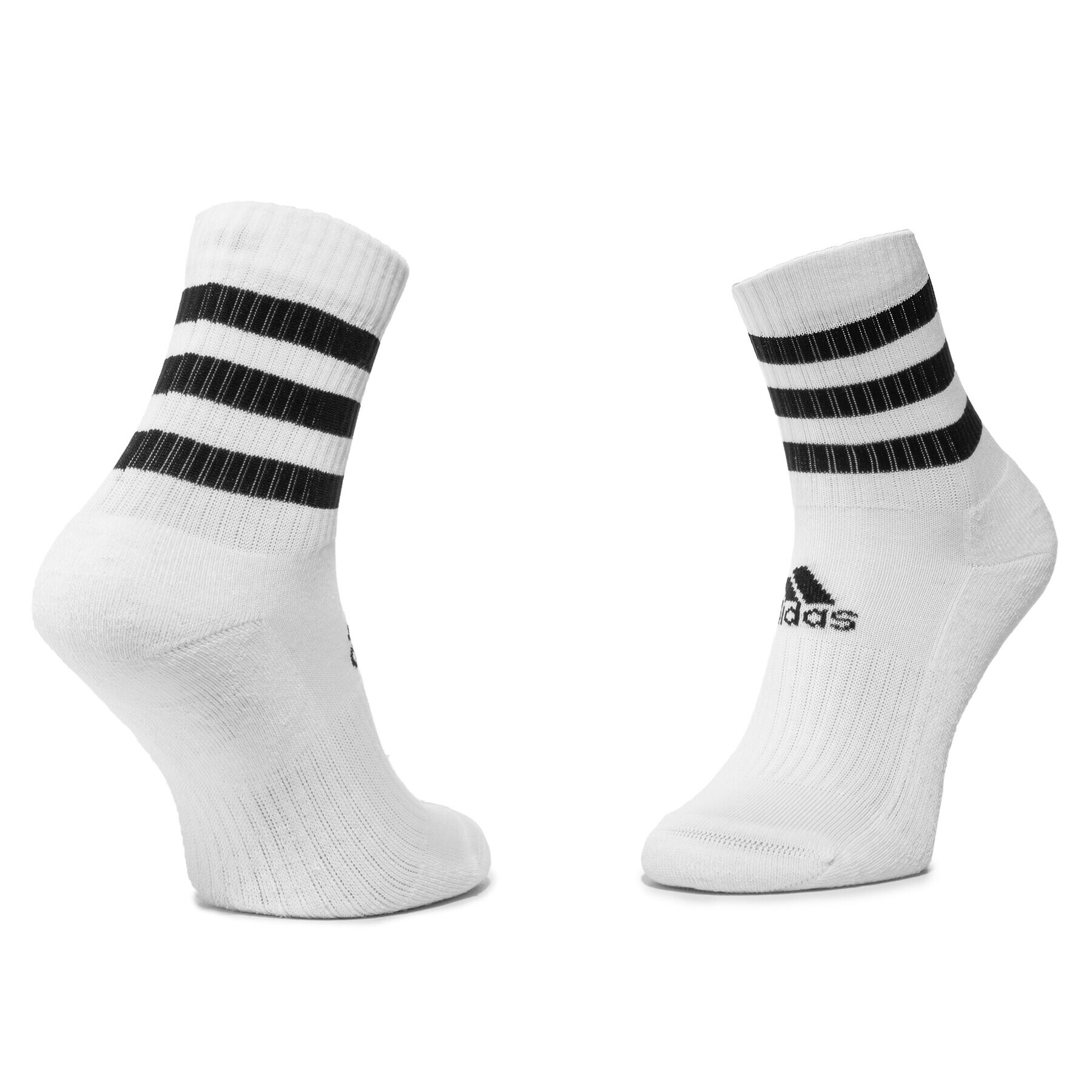 adidas Set de 3 perechi de șosete medii unisex 3S Csh Crw3p DZ9346 Alb - Pled.ro