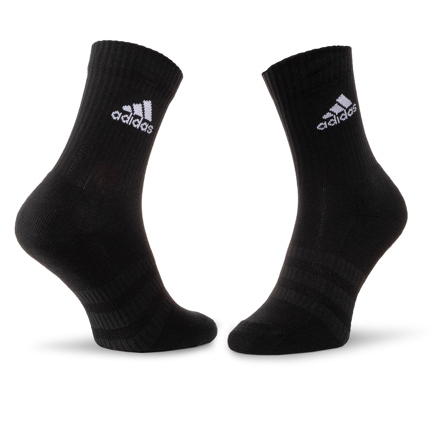 adidas Set de 3 perechi de șosete medii unisex Cush Crw 3Pp DZ9355 Alb - Pled.ro