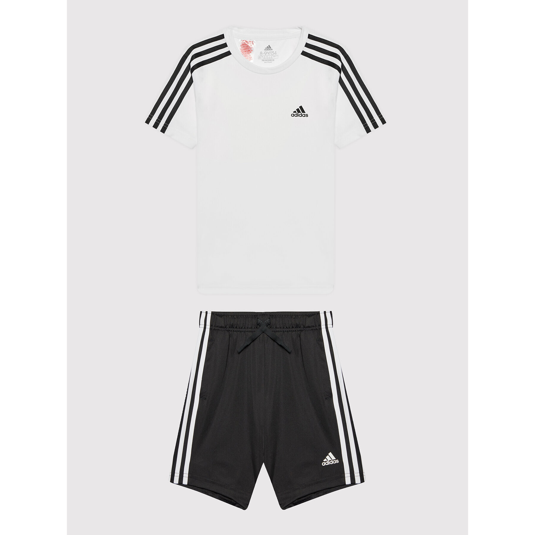 adidas Set tricou și pantaloni scurți sport GN1492 Alb Regular Fit - Pled.ro