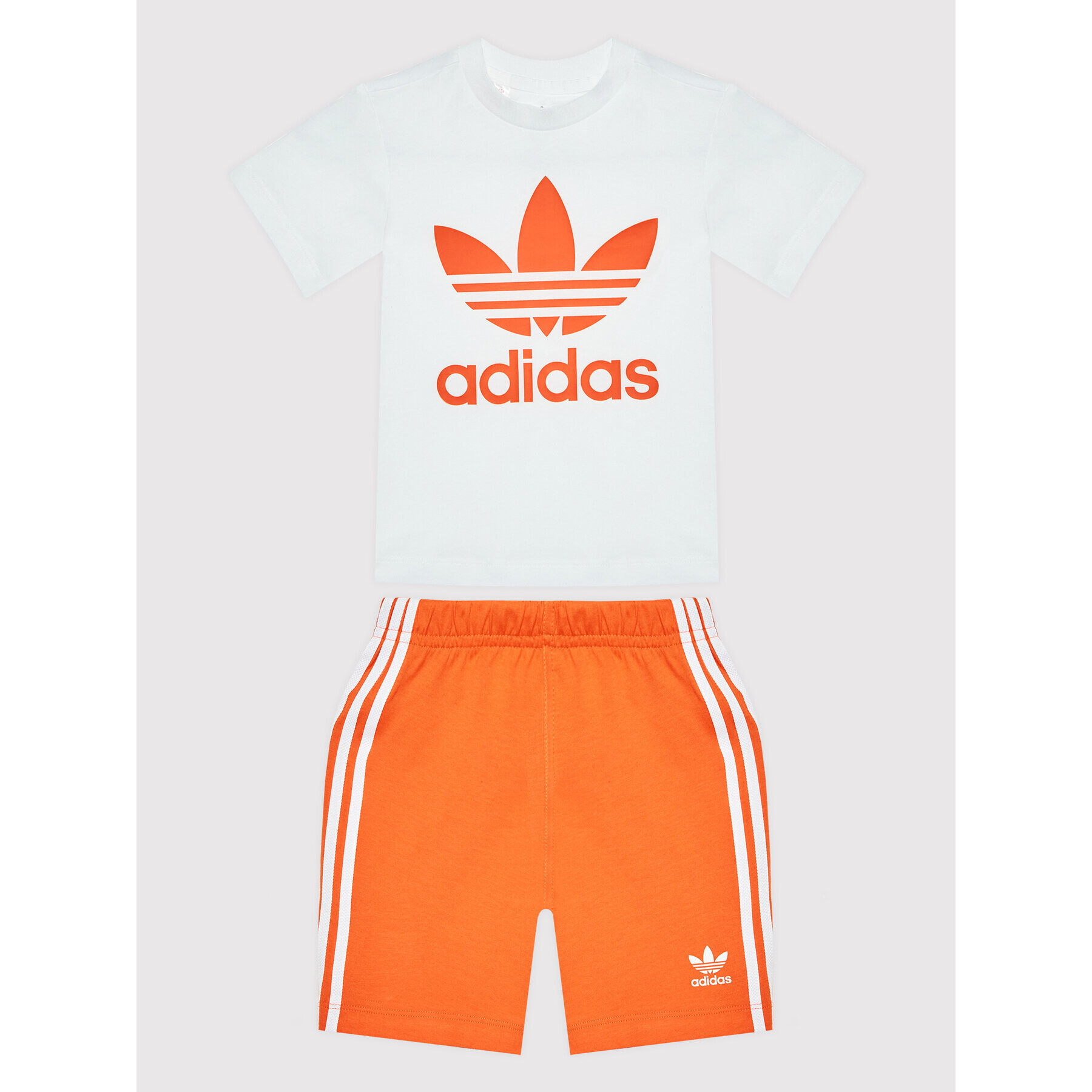 adidas Set tricou și pantaloni scurți sport Trefoil HK7481 Colorat Regular Fit - Pled.ro