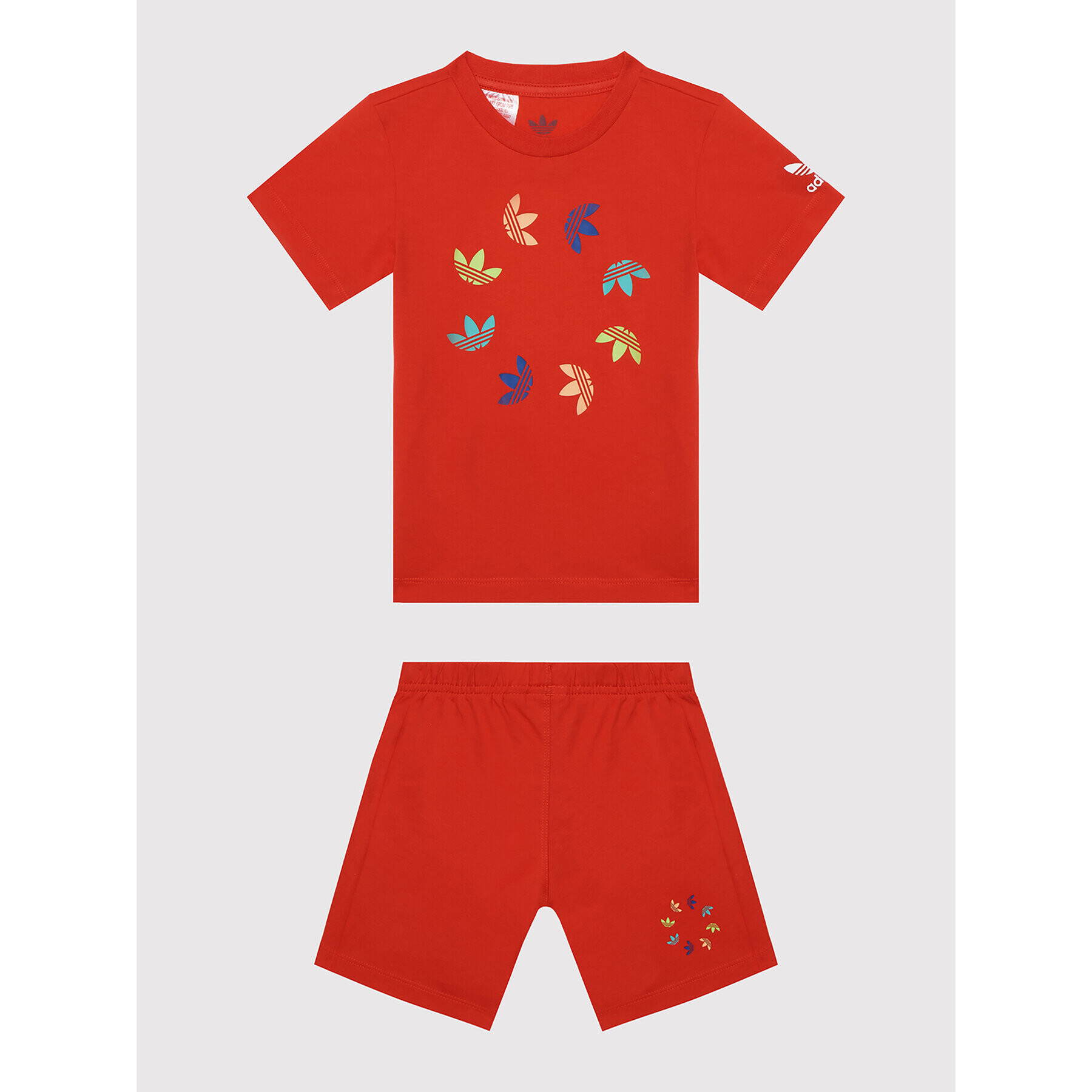 adidas Set tricou și pantaloni scurți sport adicolor HE6853 Roșu Regular Fit - Pled.ro