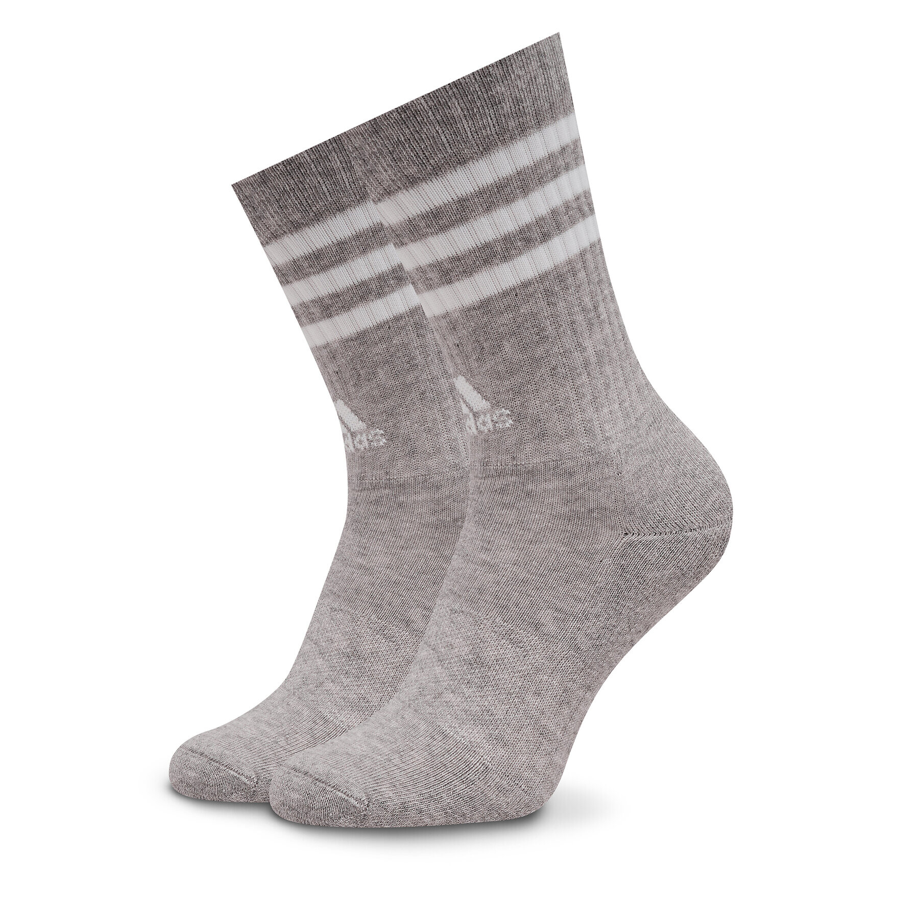 adidas Șosete Înalte Unisex 3-Stripes Cushioned Crew Socks 3 Pairs IC1323 Gri - Pled.ro