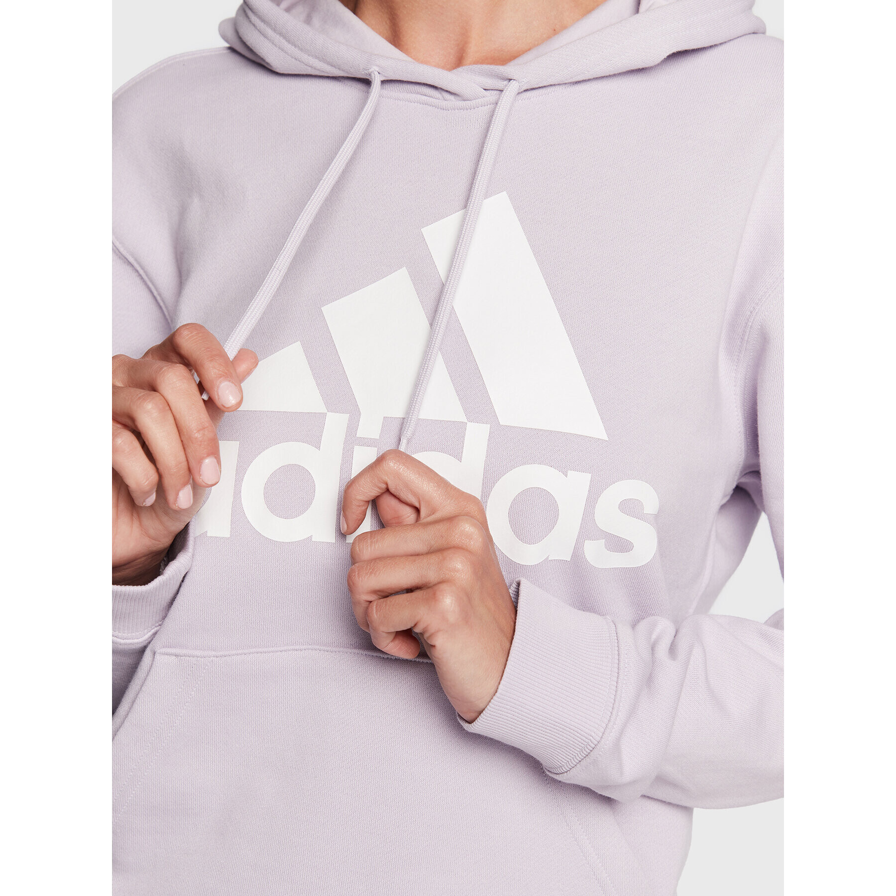 adidas Bluză Essentials Big Logo Regular French Terry Hoodie IC6899 Violet Regular Fit - Pled.ro