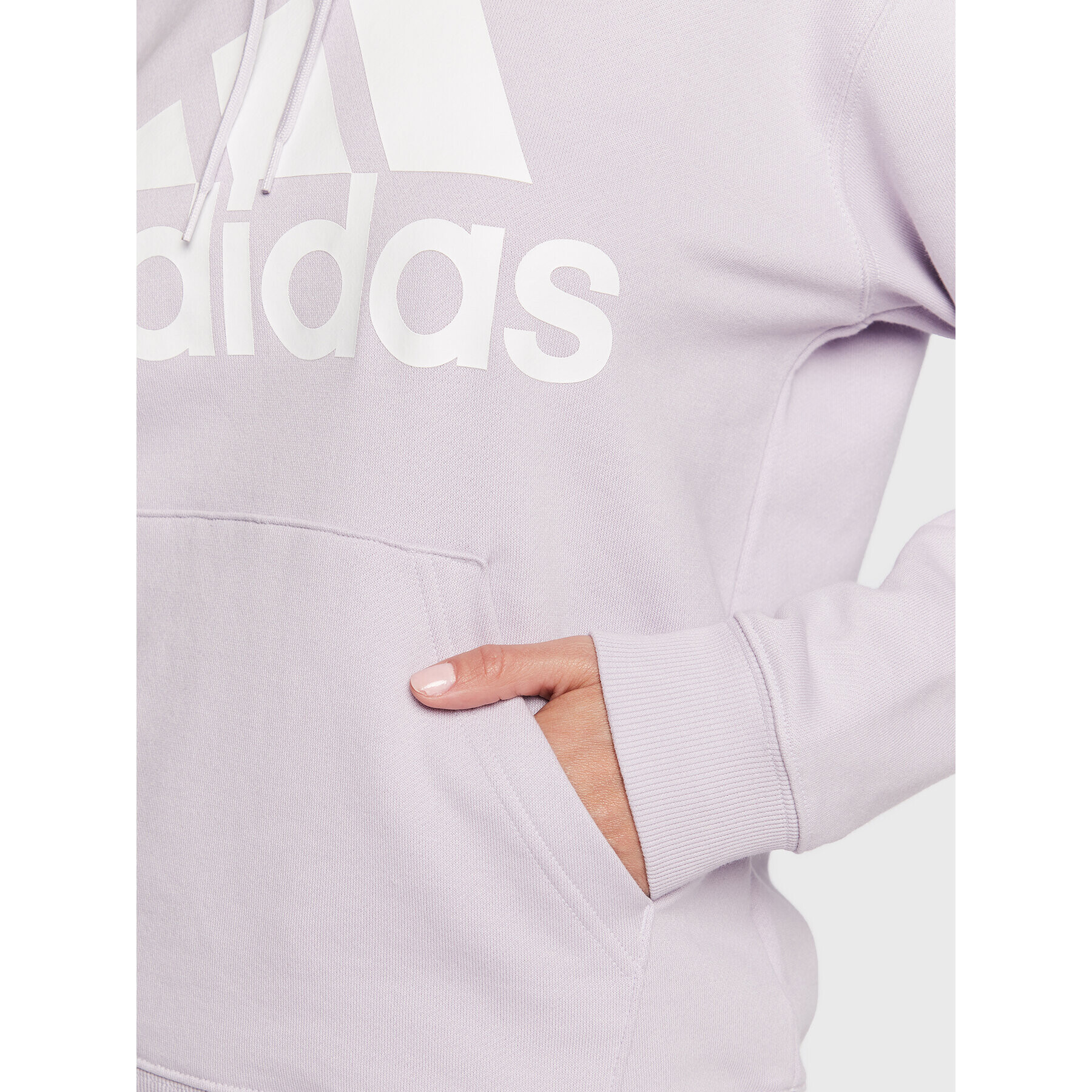 adidas Bluză Essentials Big Logo Regular French Terry Hoodie IC6899 Violet Regular Fit - Pled.ro