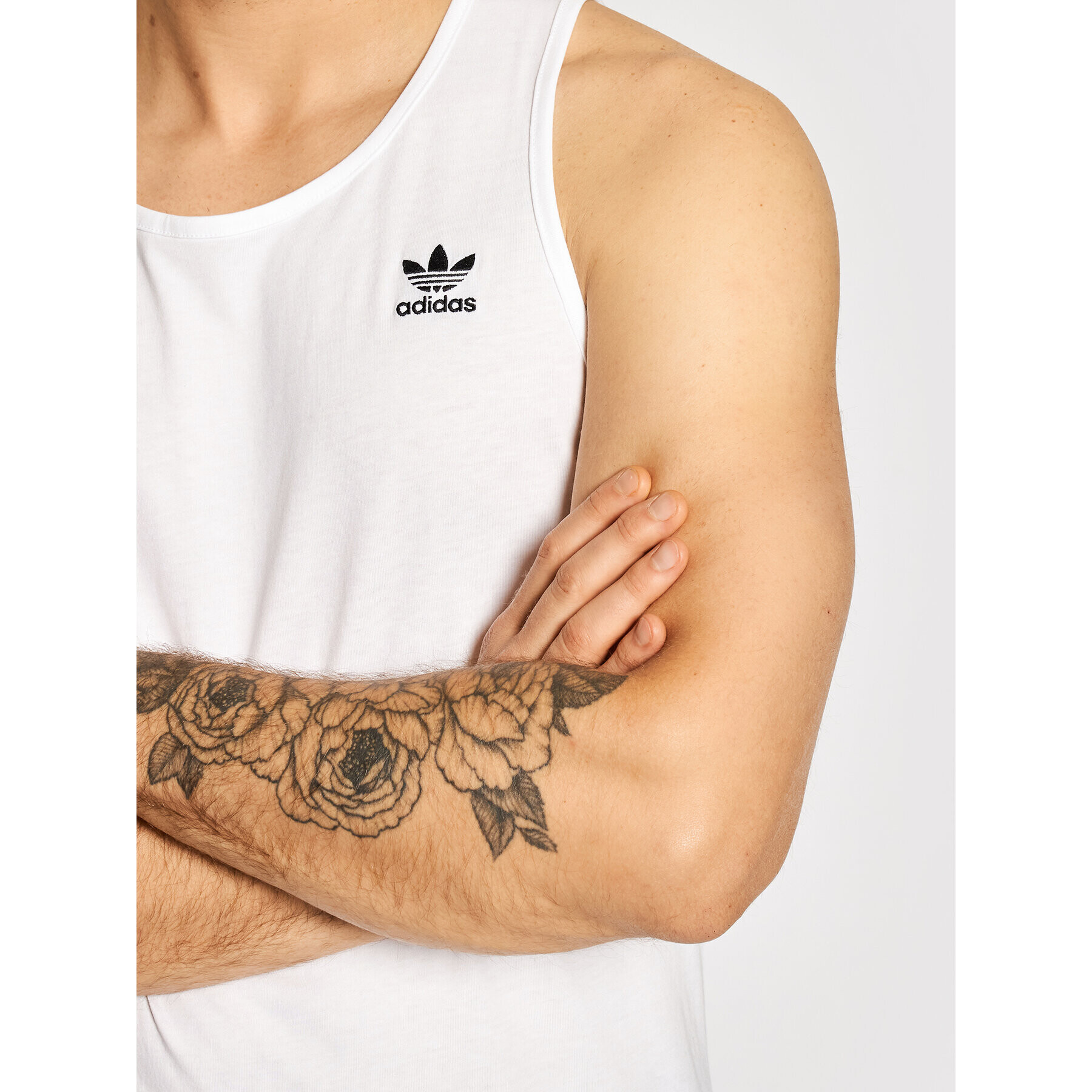 adidas Tank top adicolor Essentials Trefoil H35497 Alb Regular Fit - Pled.ro